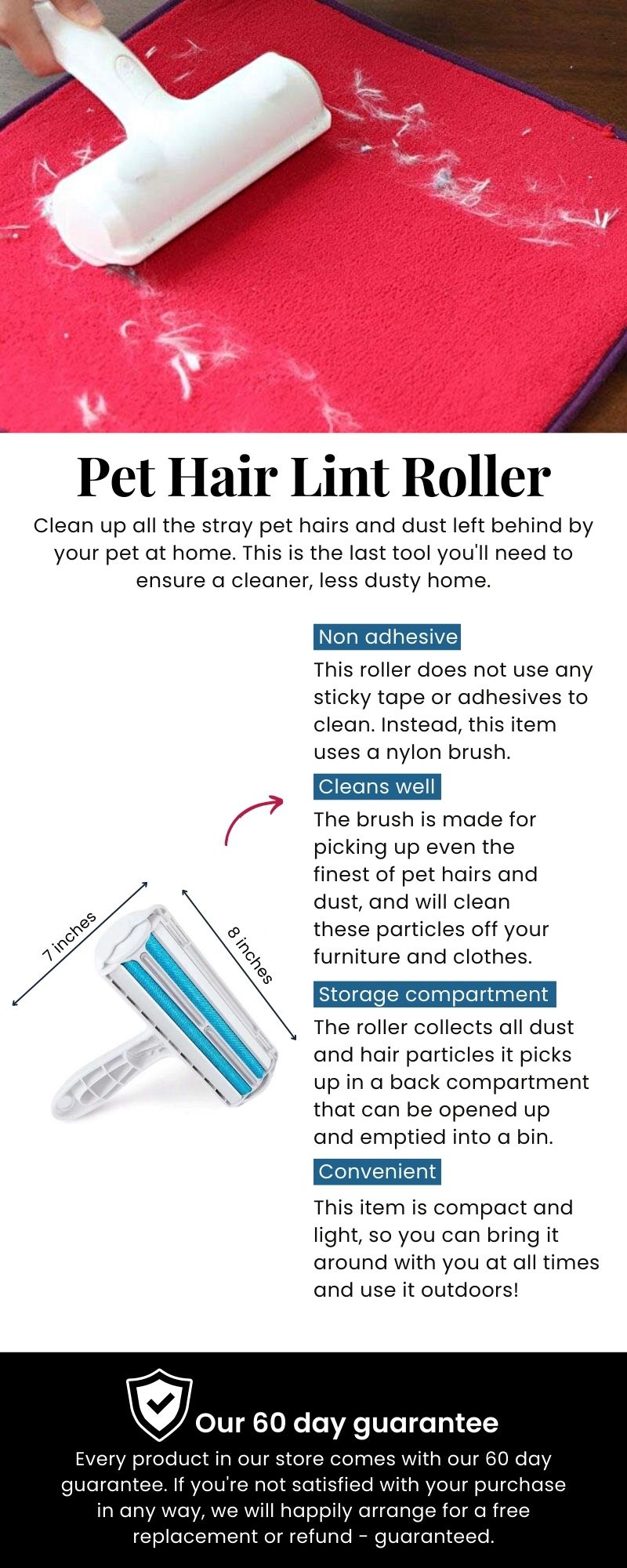 Pet Hair Lint Roller