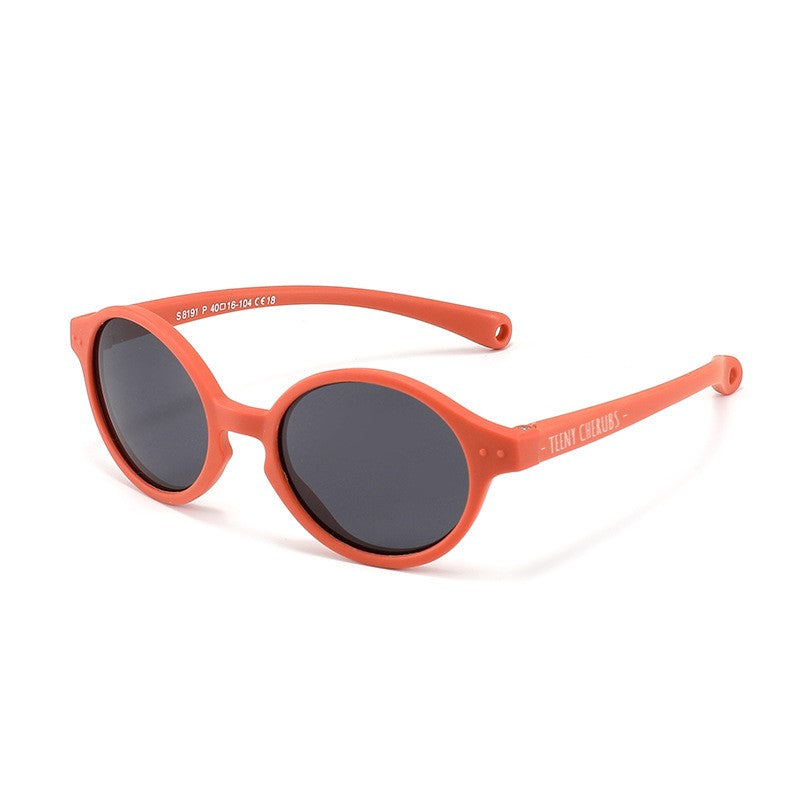 Teeny Baby Polarized Round Sunglasses With Strap - Jade – -Teeny Cherubs