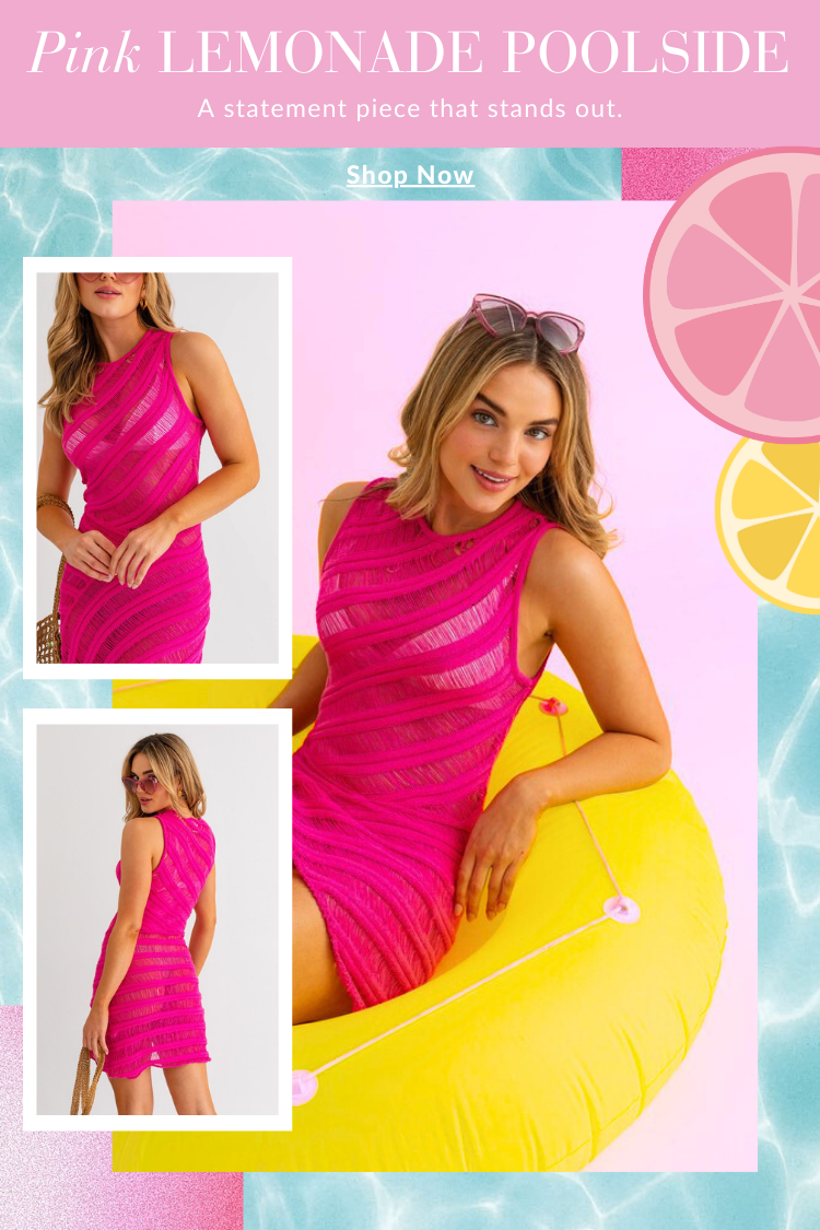 Pink Lemonade Poolside Mini Dress