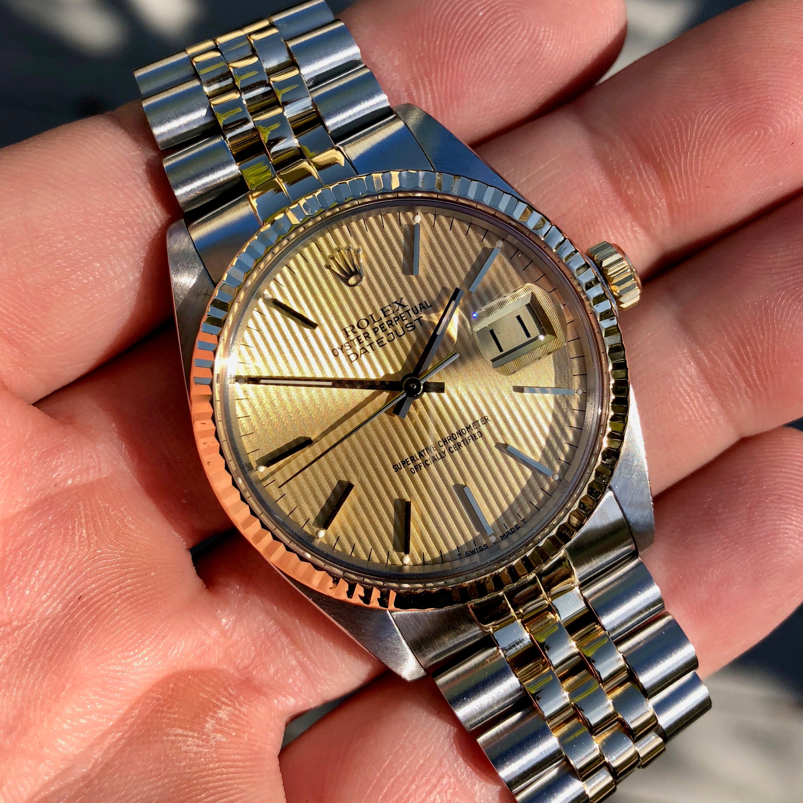 rolex two tone 16013 datejust