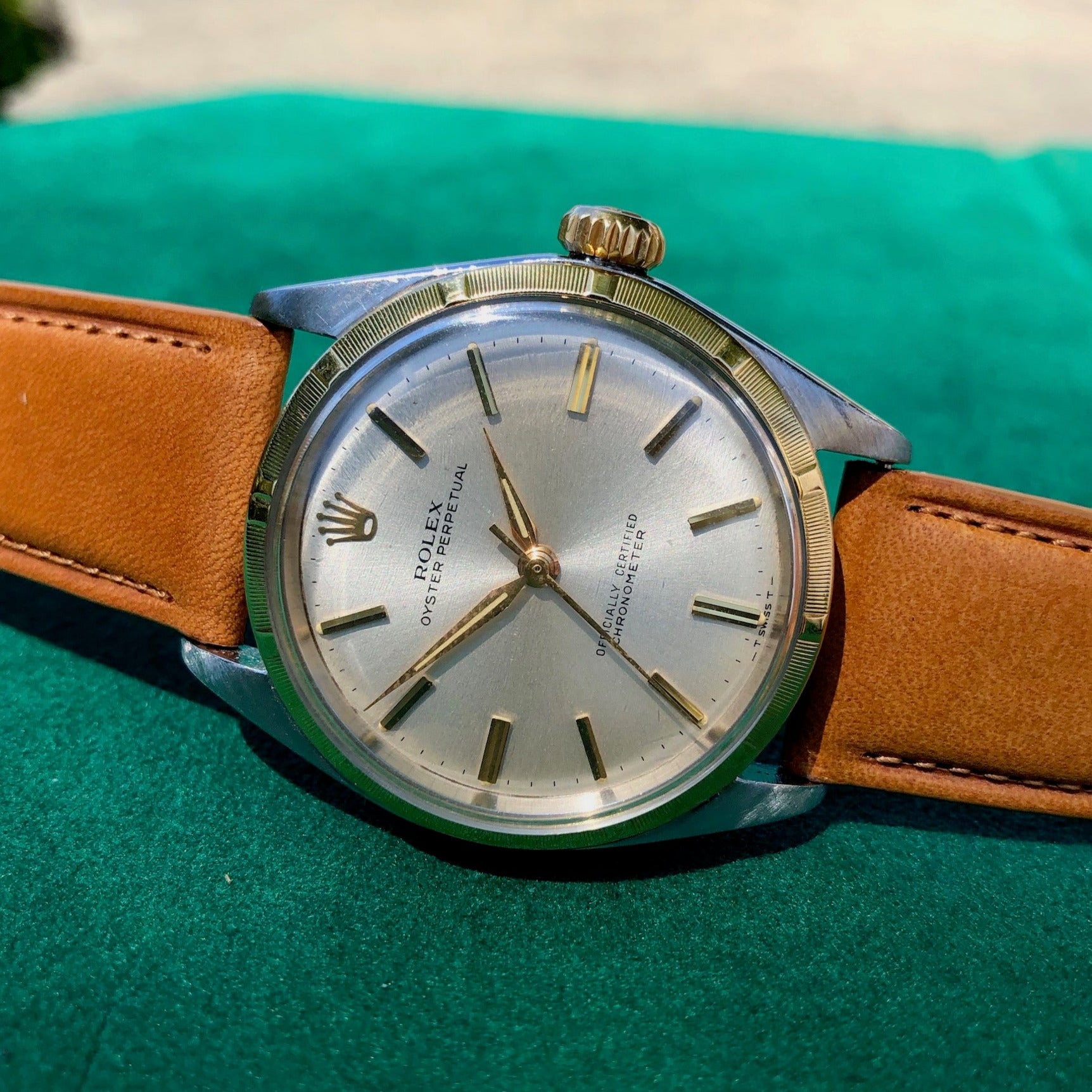 Vintage Rolex Oyster Perpetual 6285 Two Tone Stainless ...