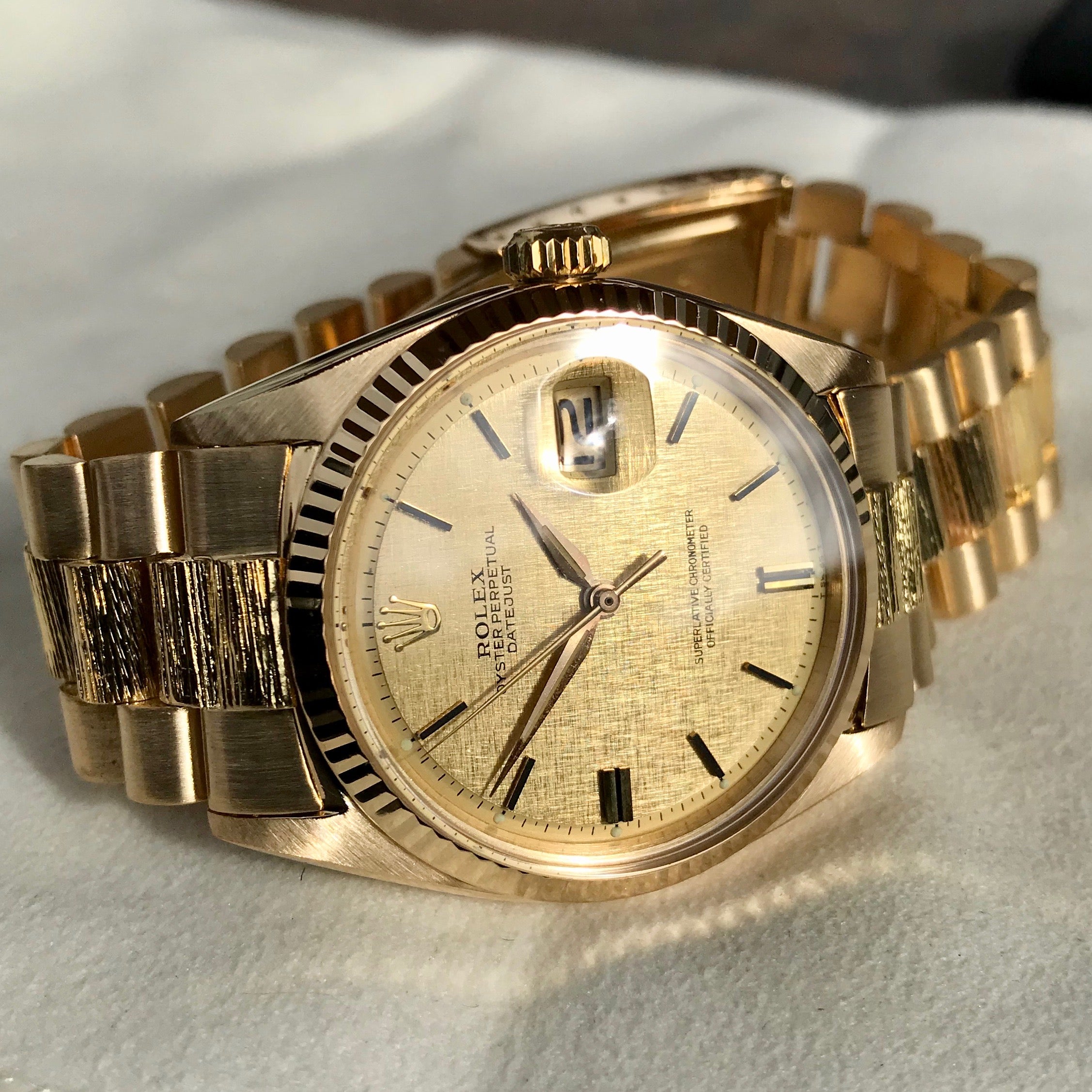 Vintage Rolex Datejust 1601 18K Yellow 