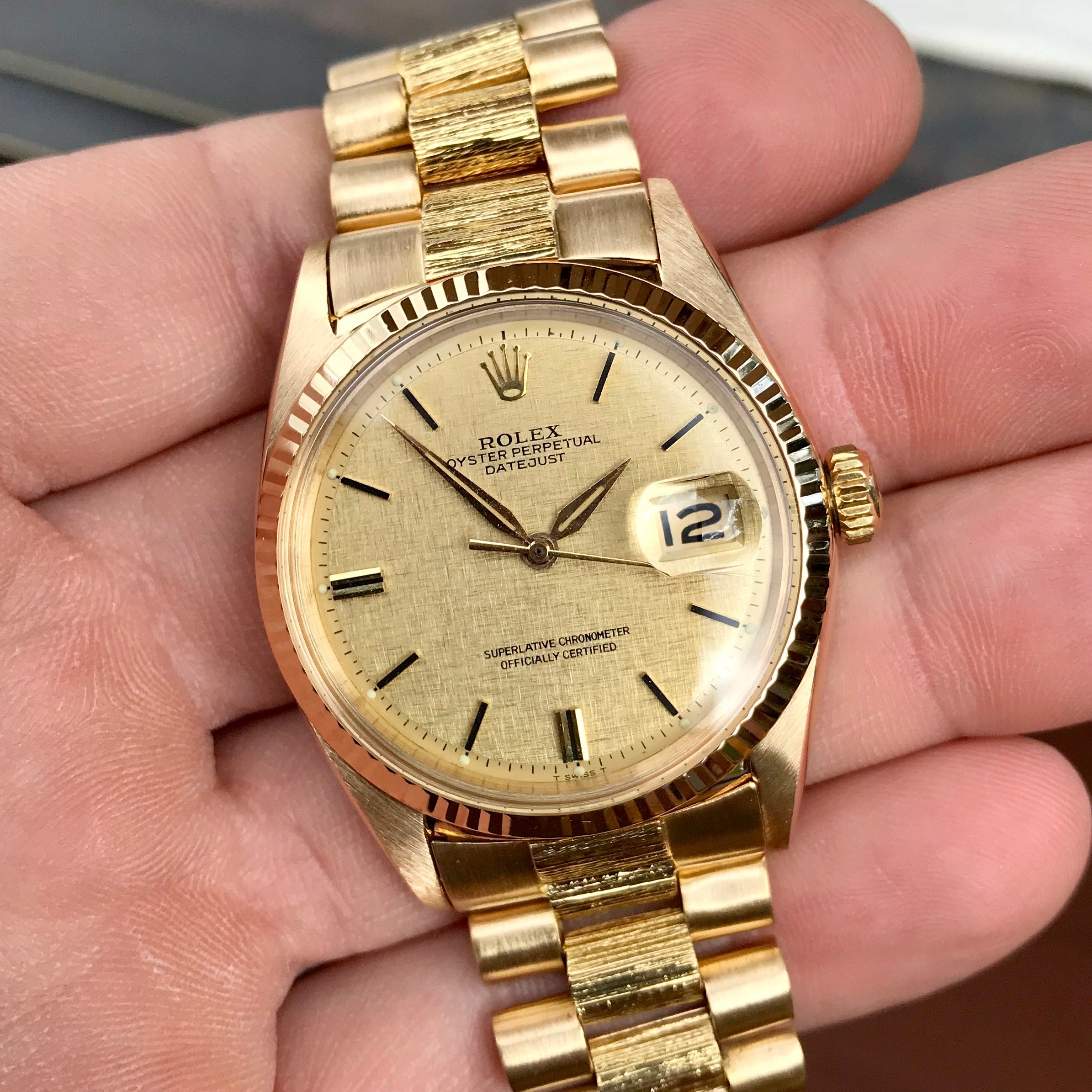 rolex datejust 1601 gold