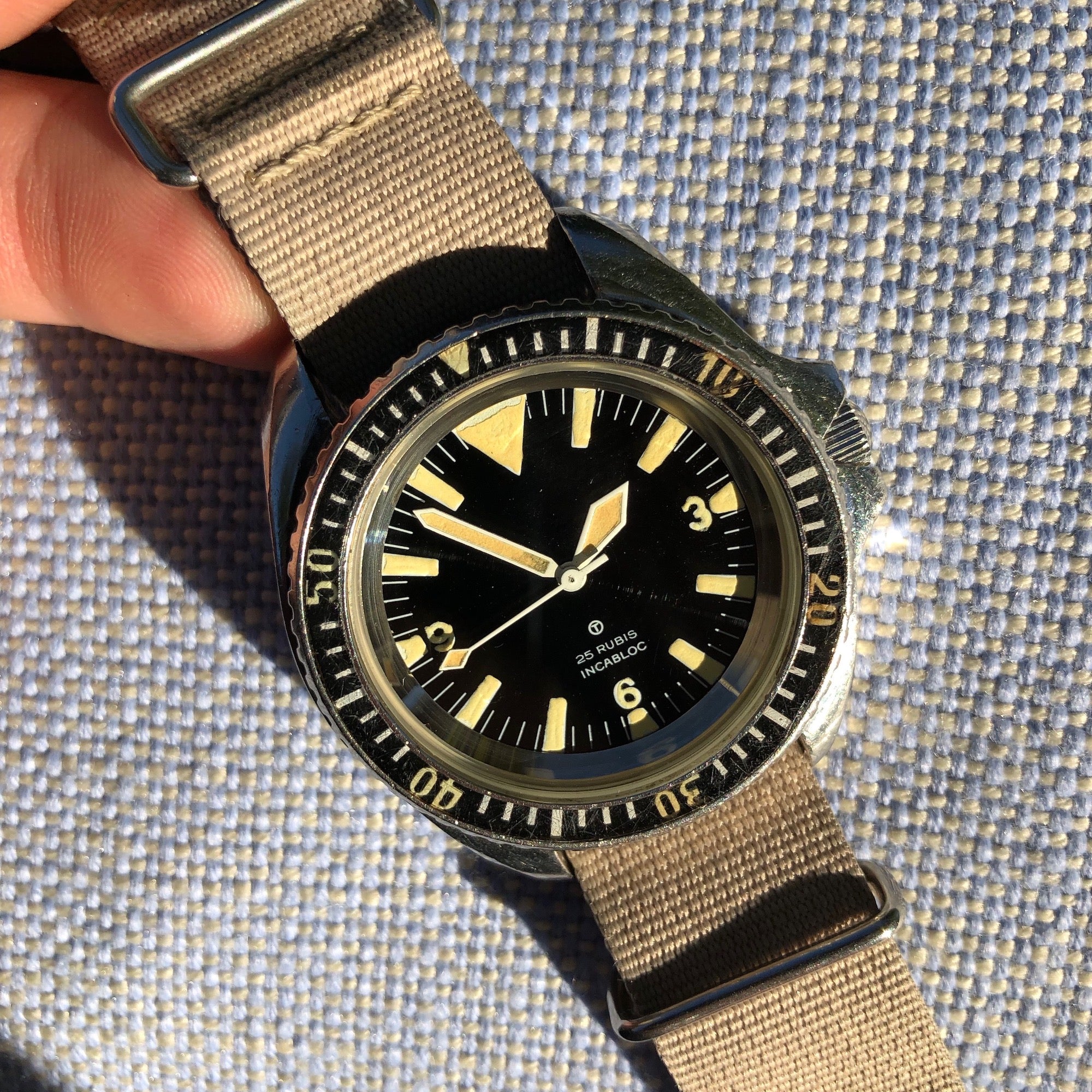 Vintage CWC Cabot Watch Company Royal Navy Sterile Milsub Divers ...