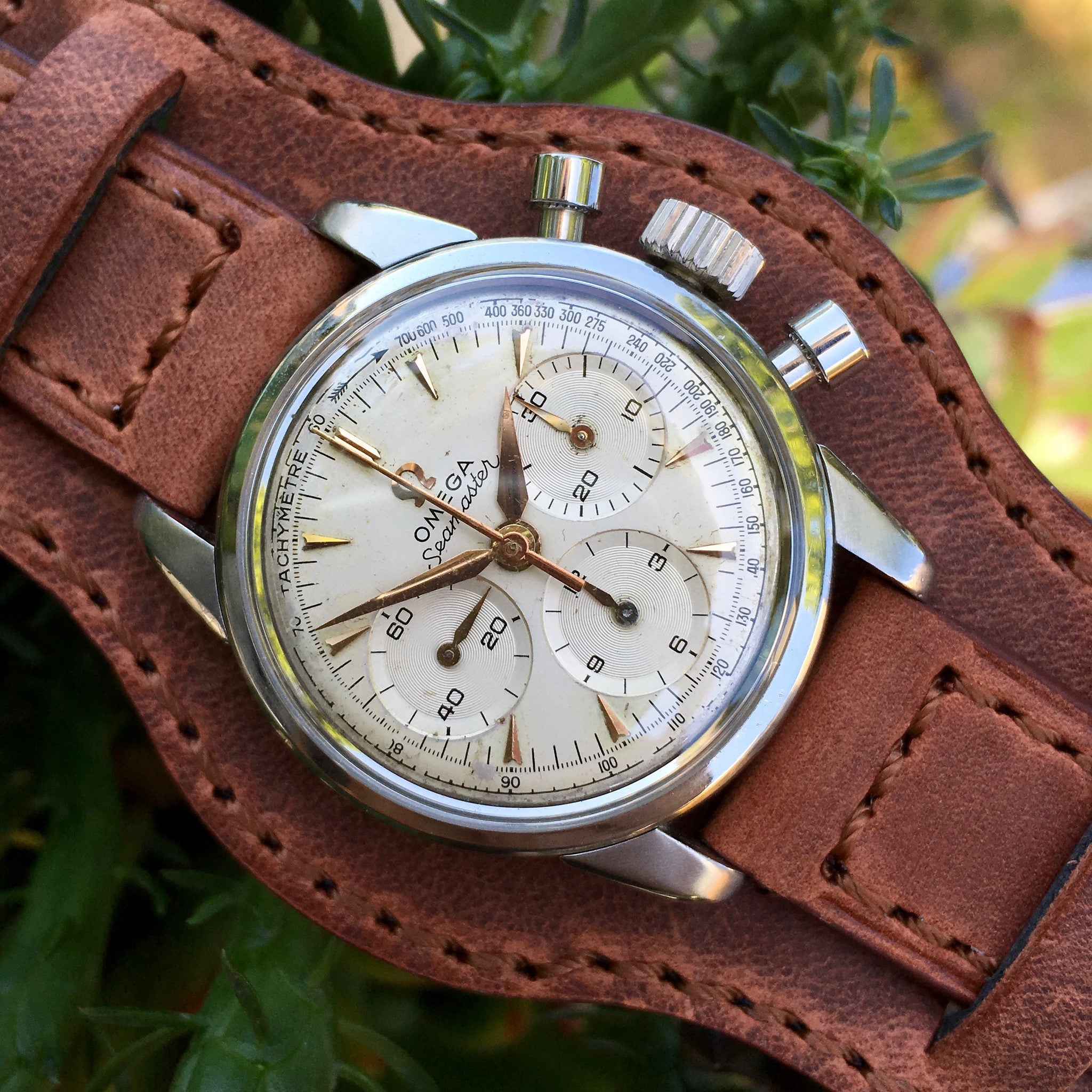 Vintage Omega Seamaster 321 CK2907/2 Waterproof Steel Chronograph 1950