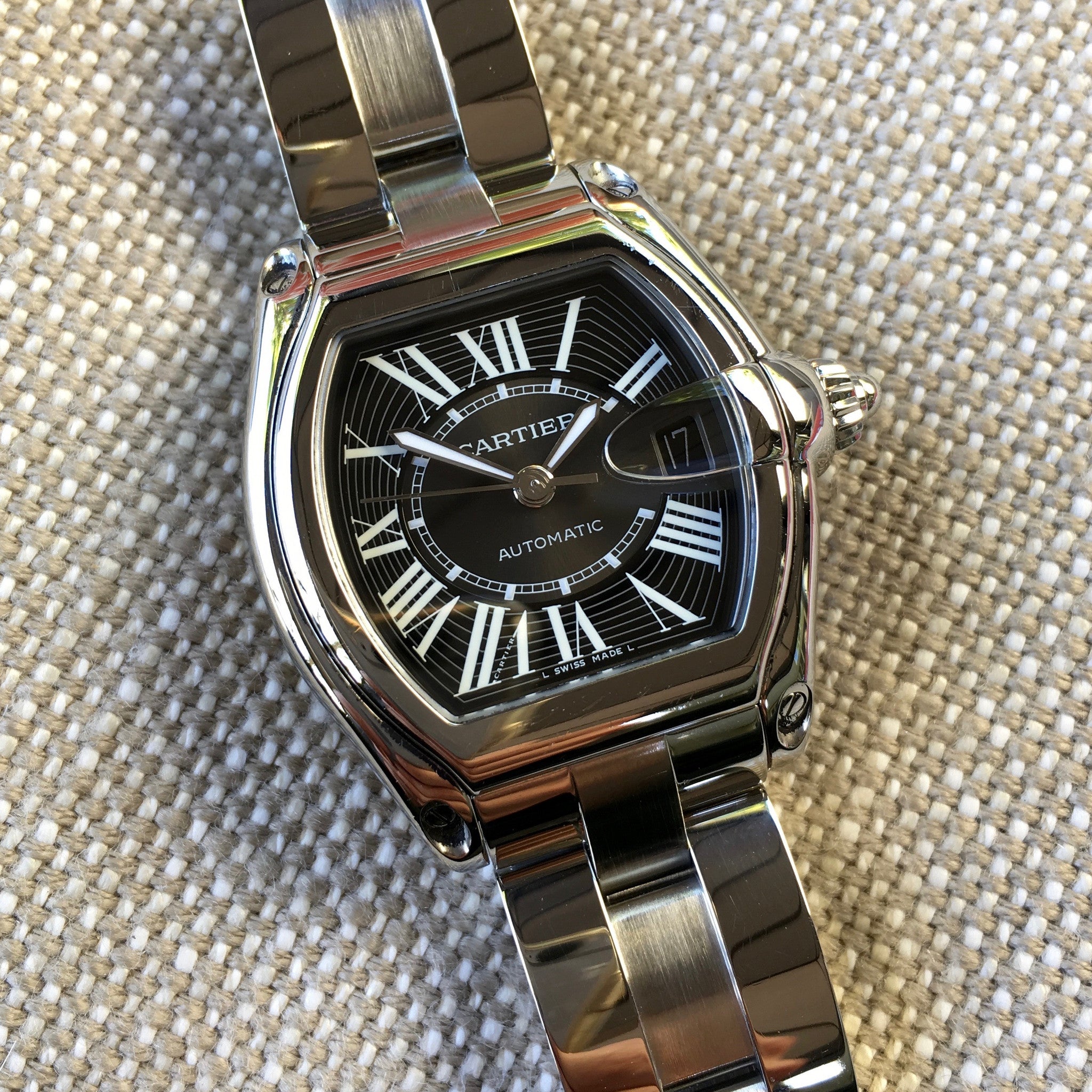 cartier roadster chronograph xl size