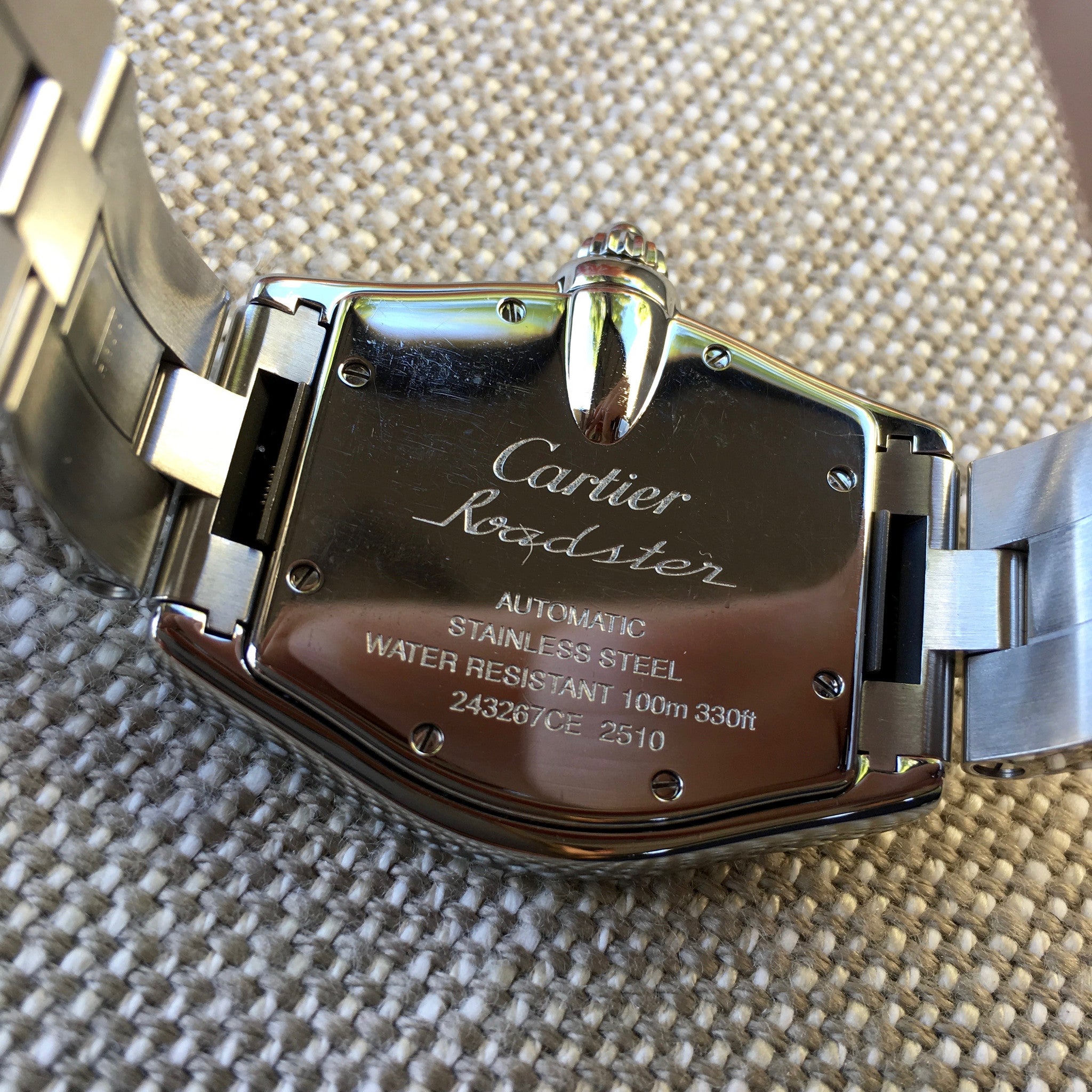 cartier roadster automatic stainless steel 2510