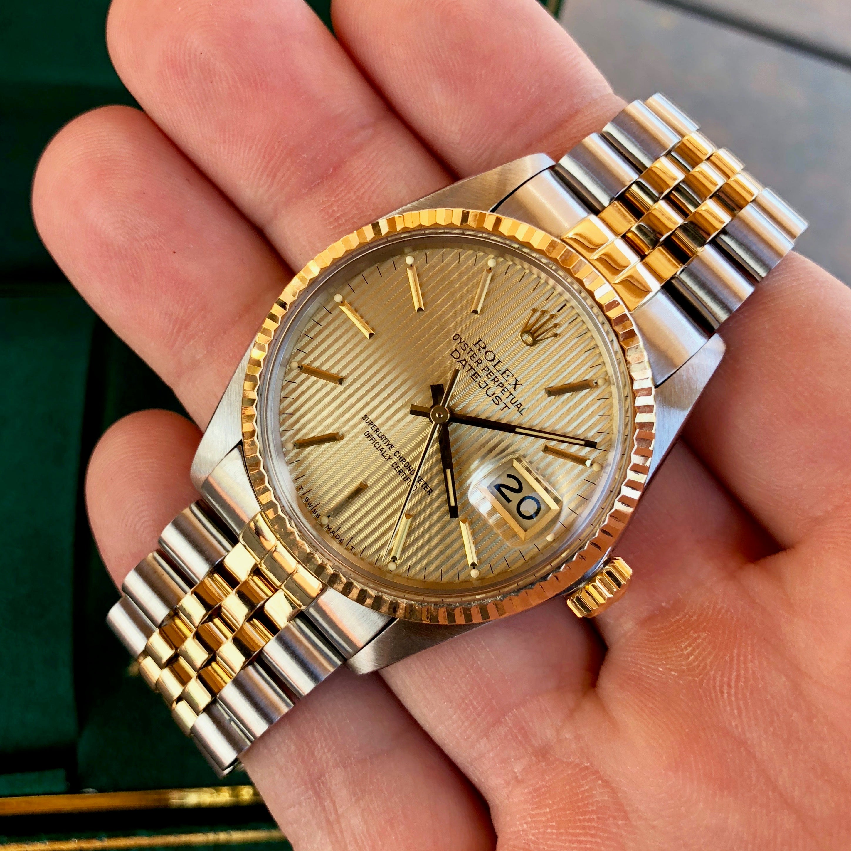 rolex two tone 16013 datejust