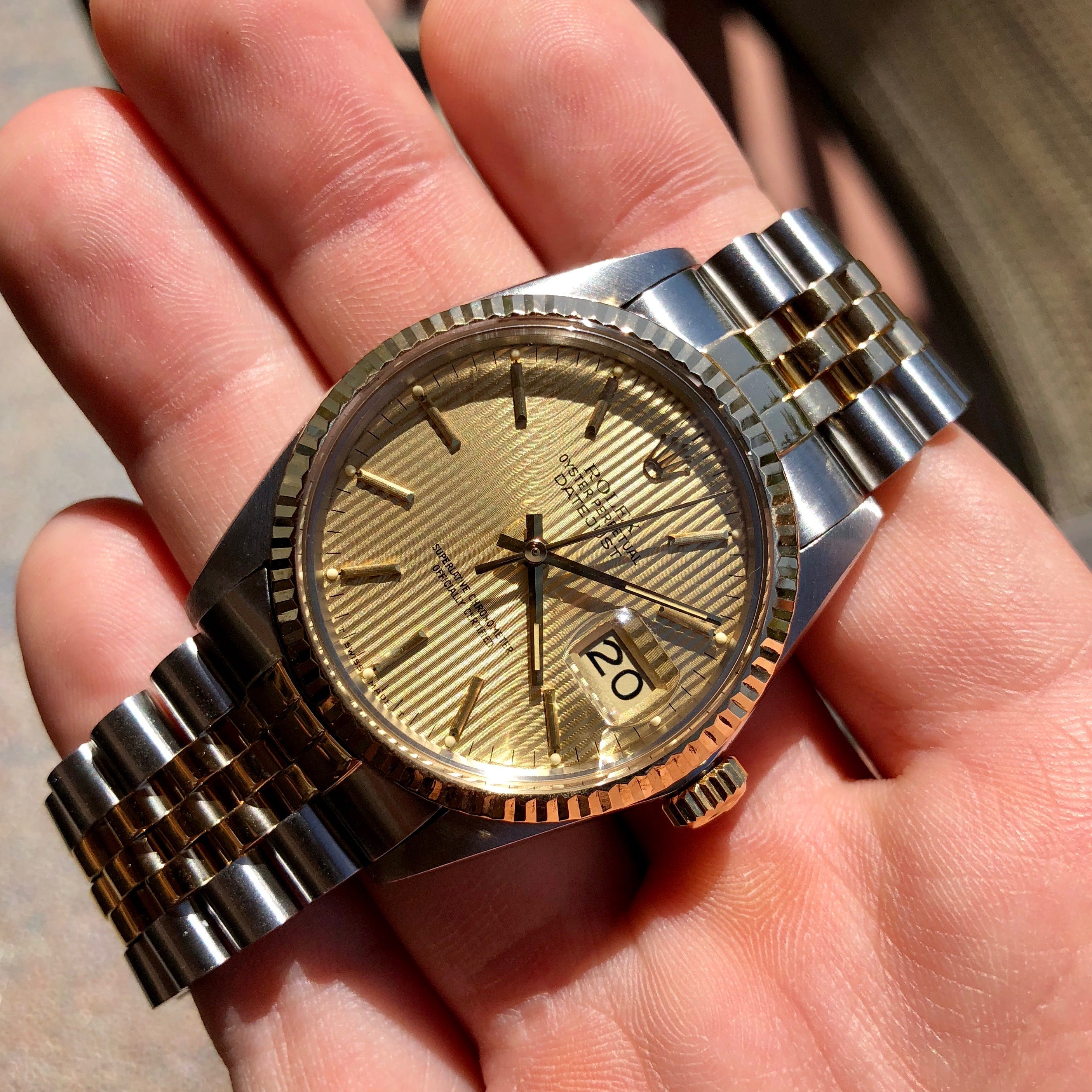 rolex two tone 16013 datejust