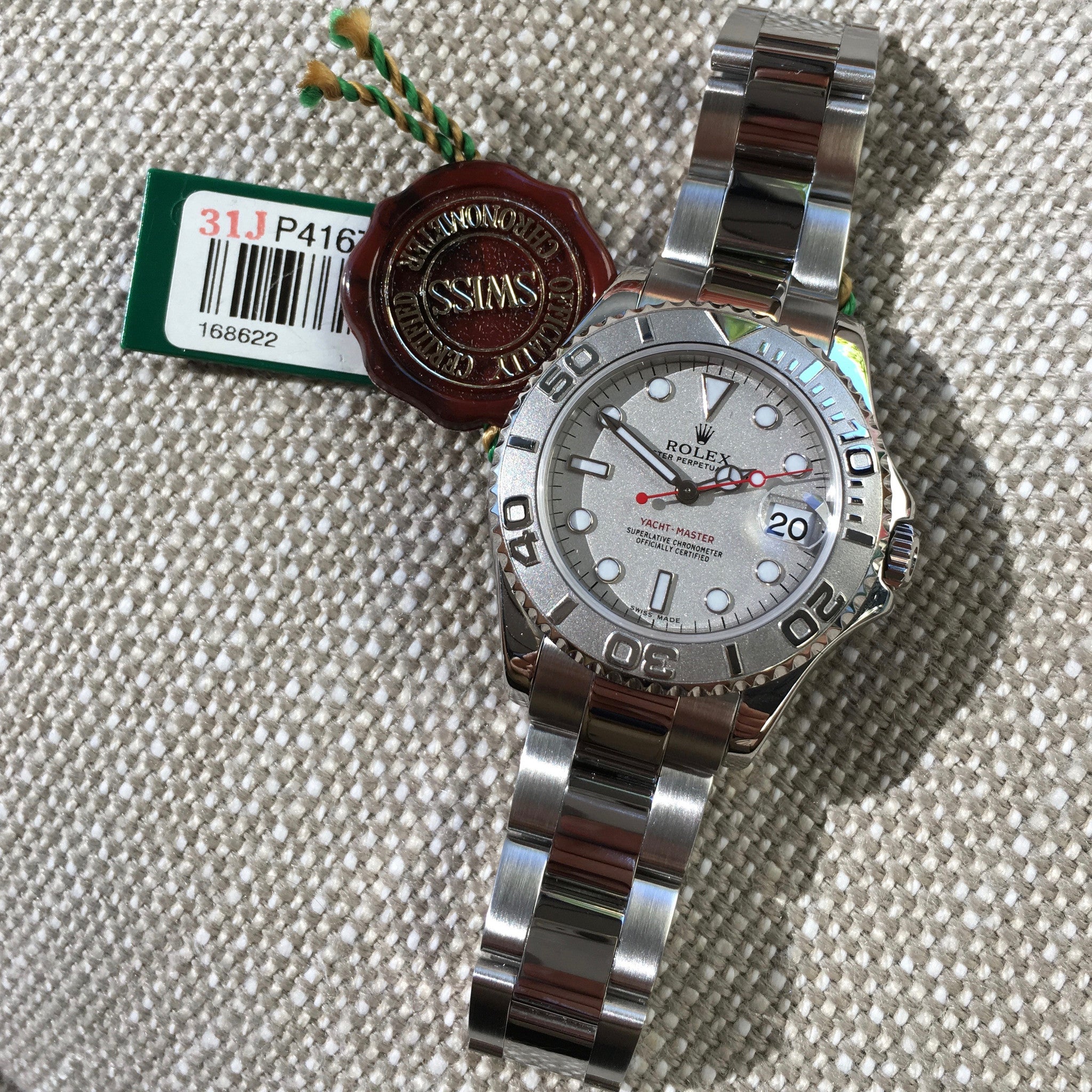 rolex yacht master size