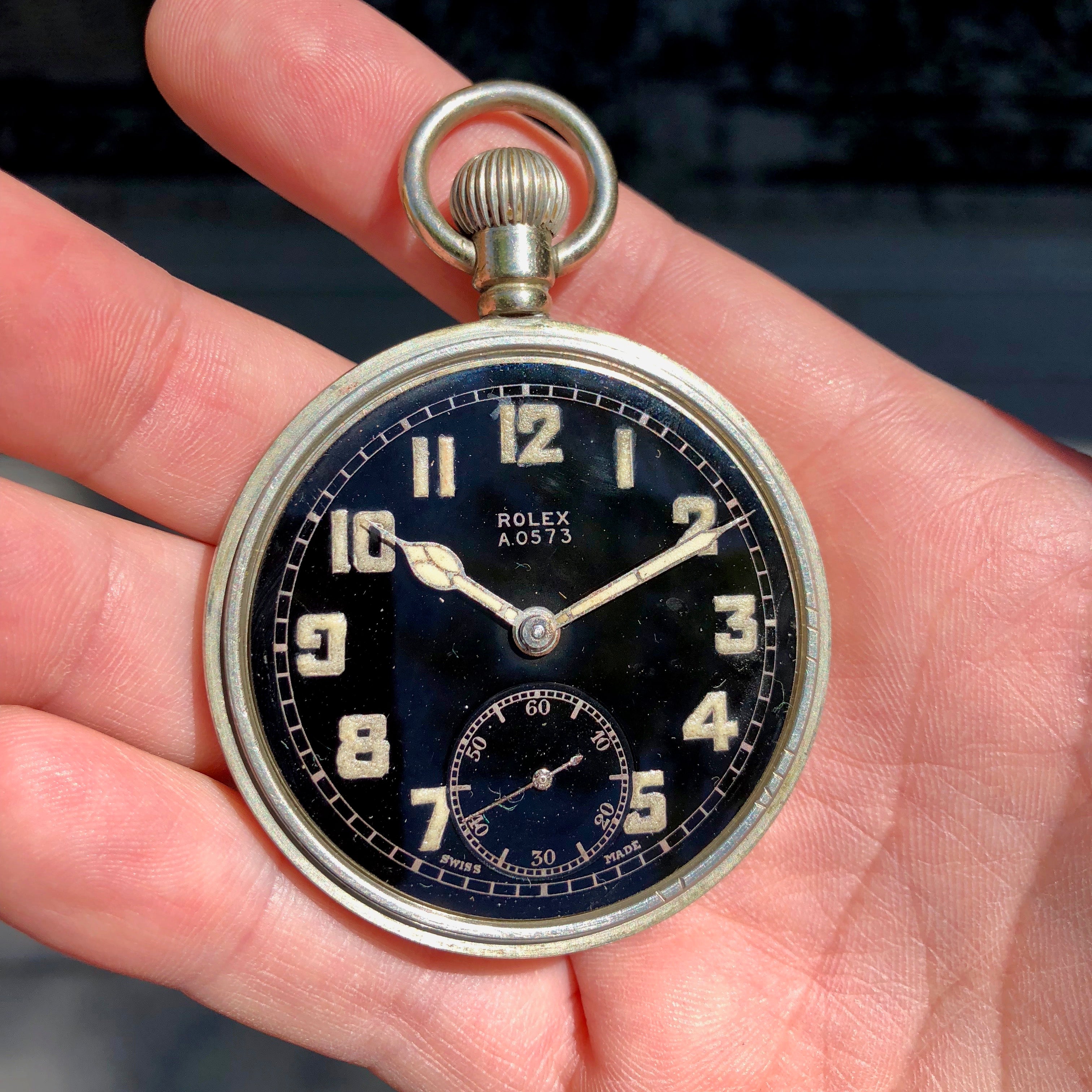 rolex ww2 pocket watch