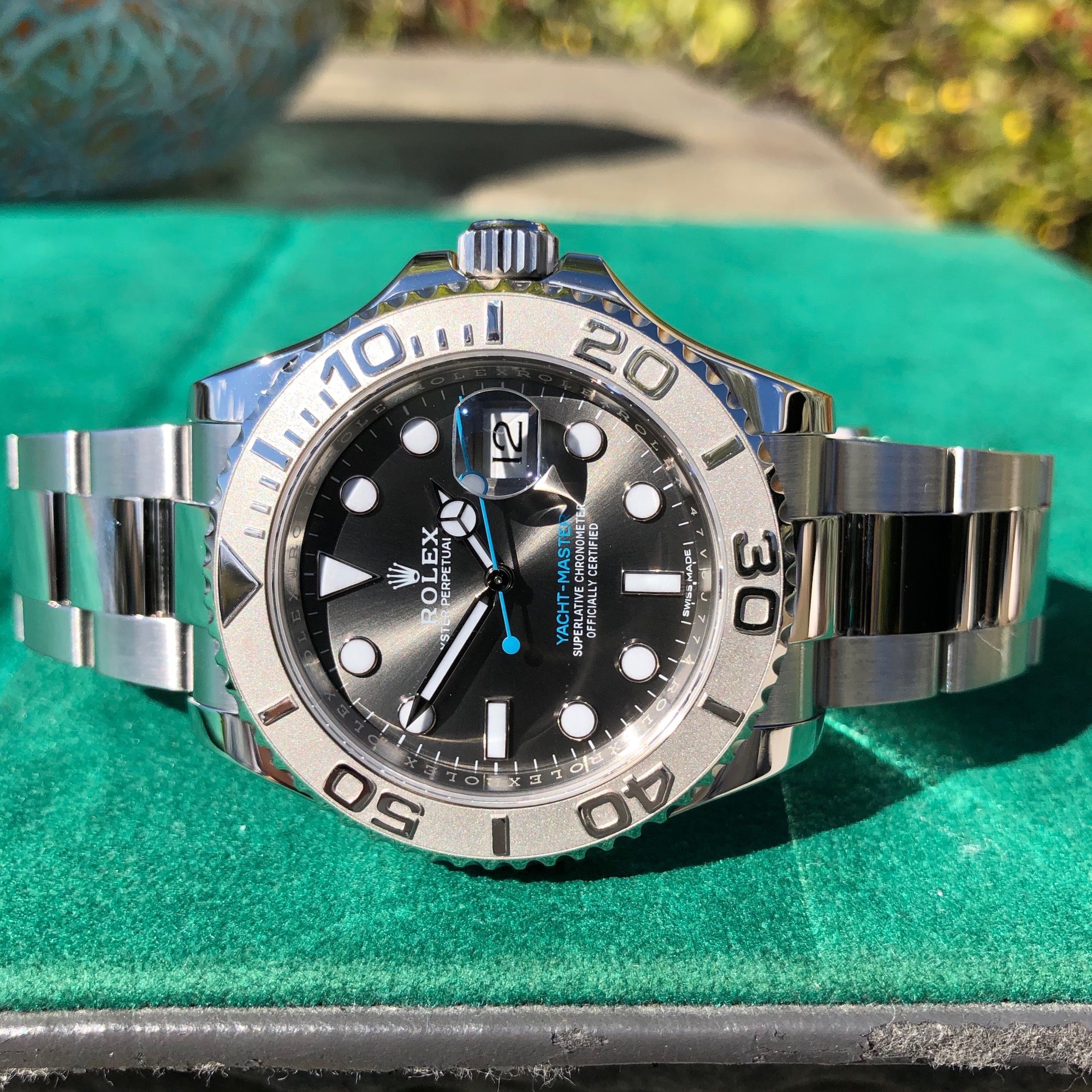 yachtmaster rhodium 40mm