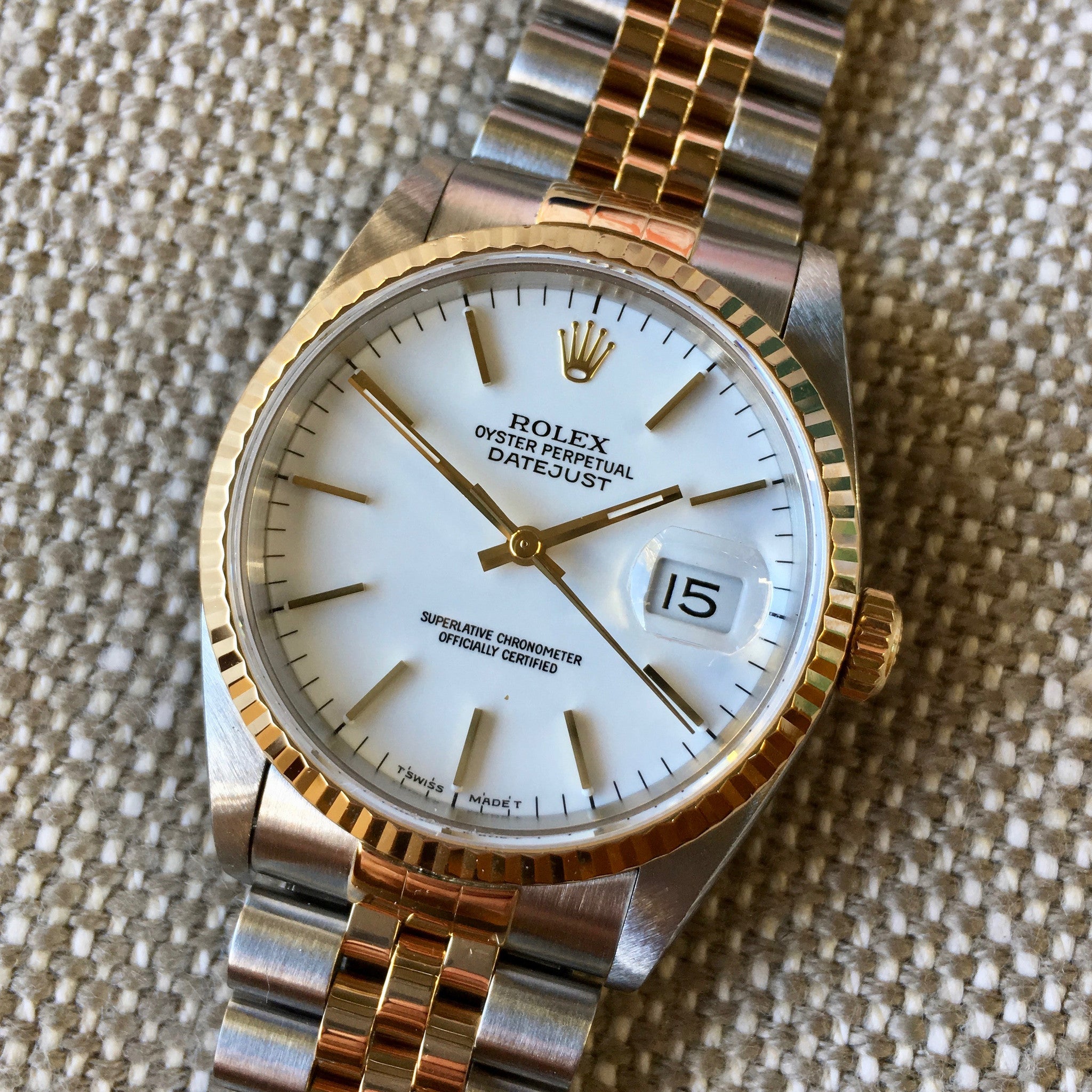 rolex 16233 white dial