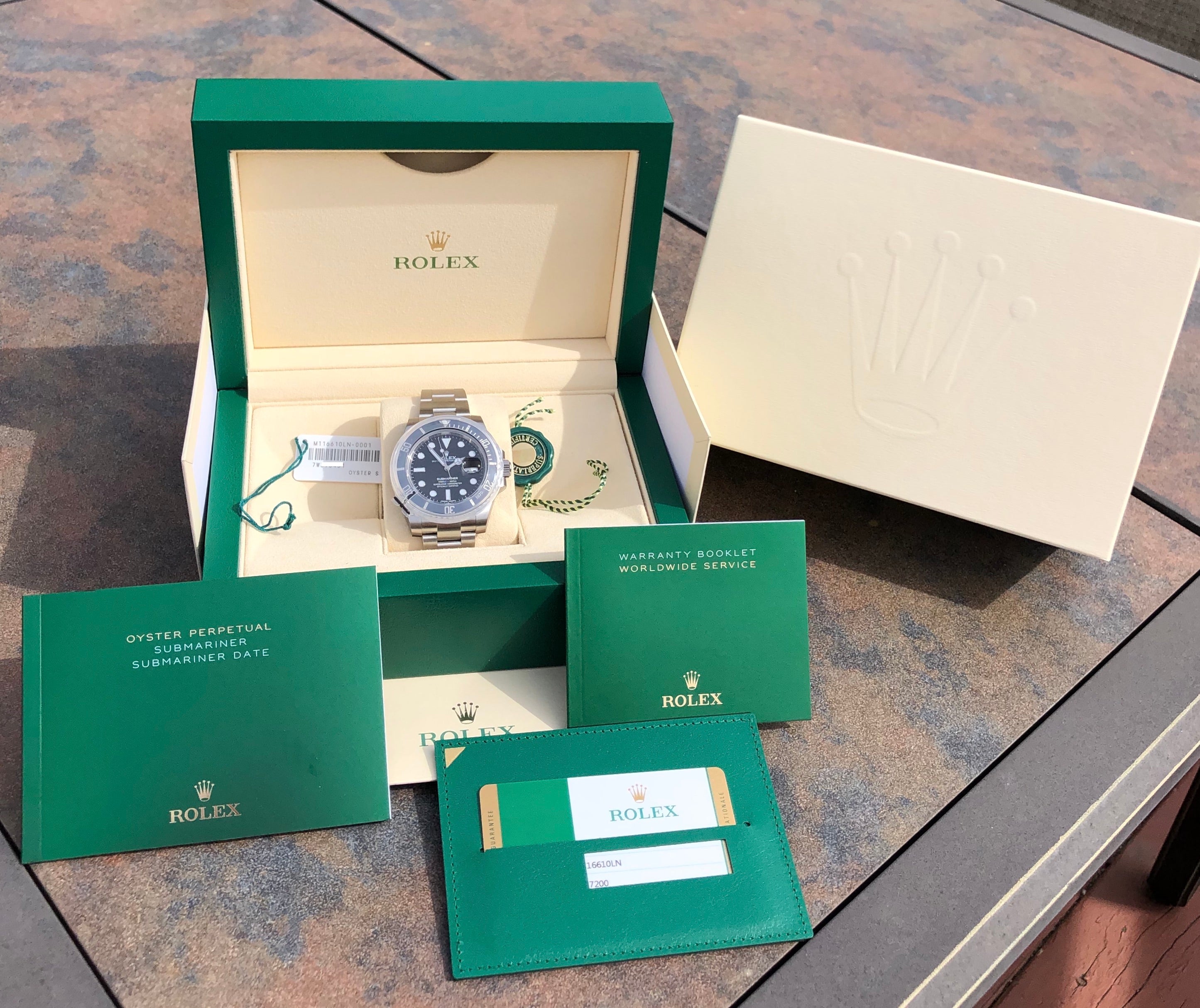 Rolex Submariner Date 116610LN Steel Ceramic Wristwatch New Factory Wrapped Box Papers