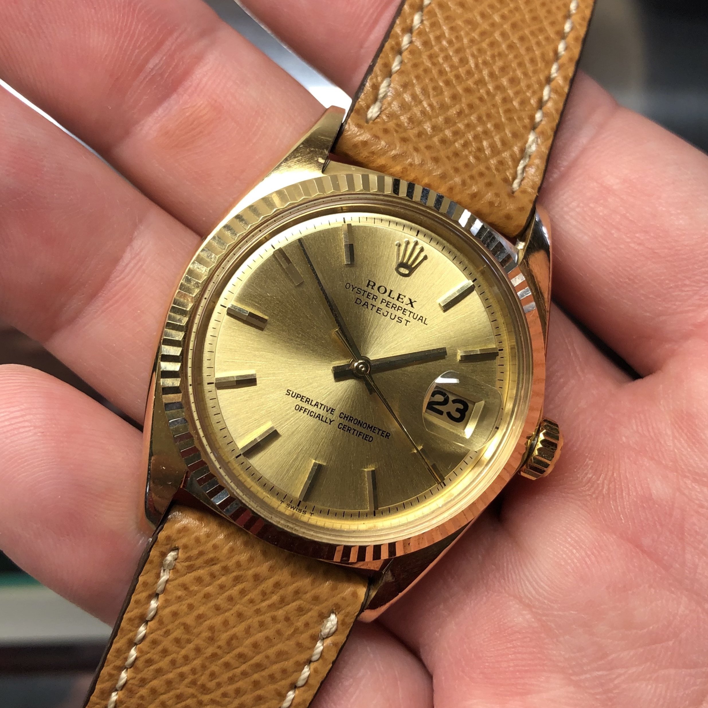 rolex automatic gold