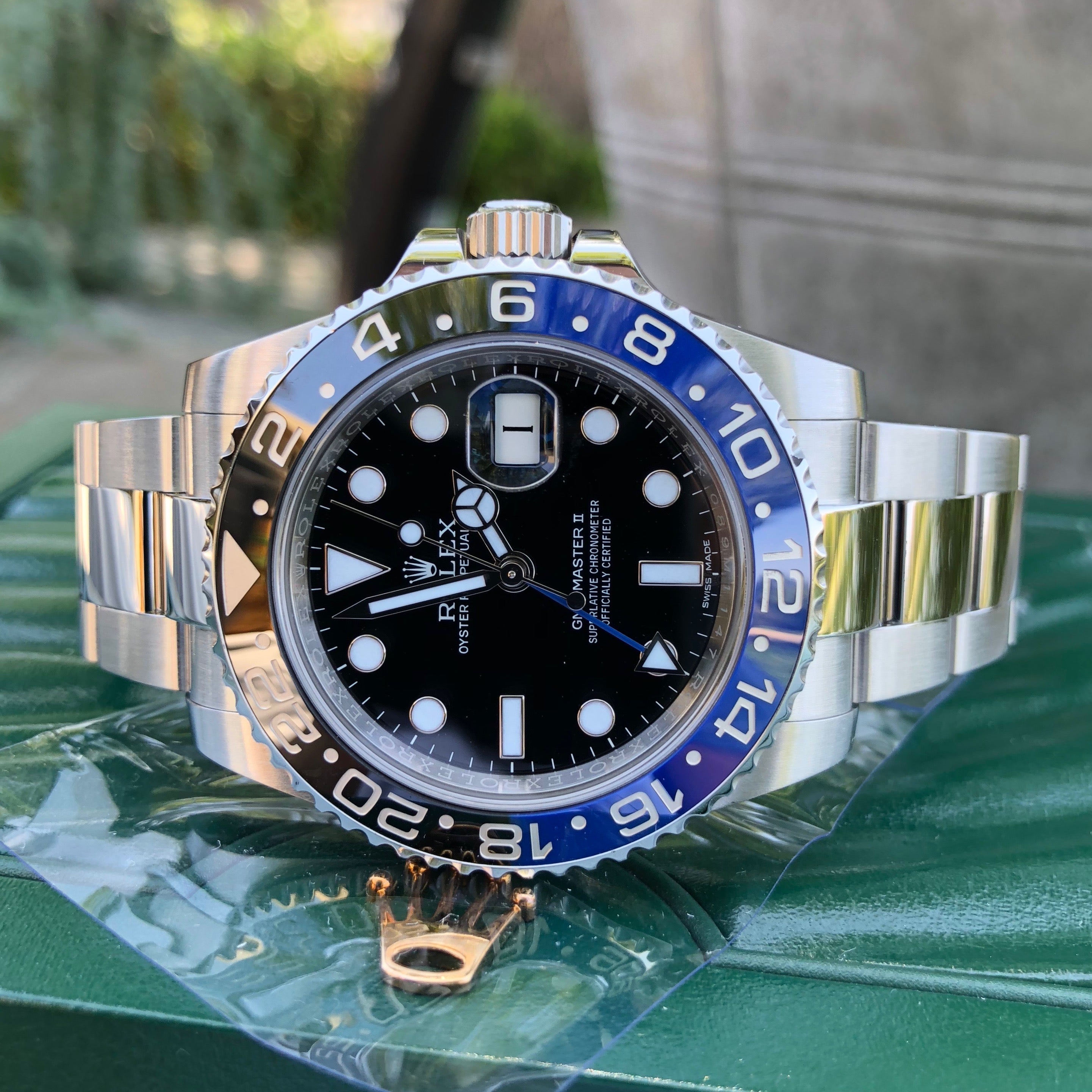 Rolex GMT Master II 116710 BLNR Batman Ceramic Steel Automatic Watch Box Papers Hashtag Watch