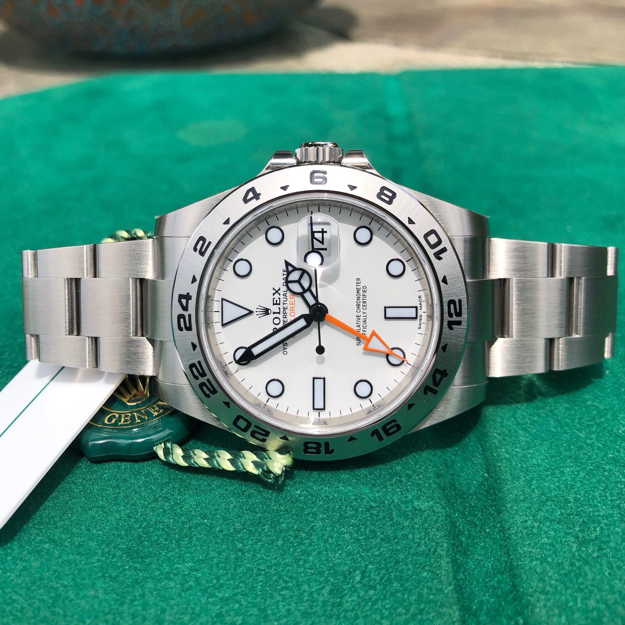 rolex explorer ii 216570 white