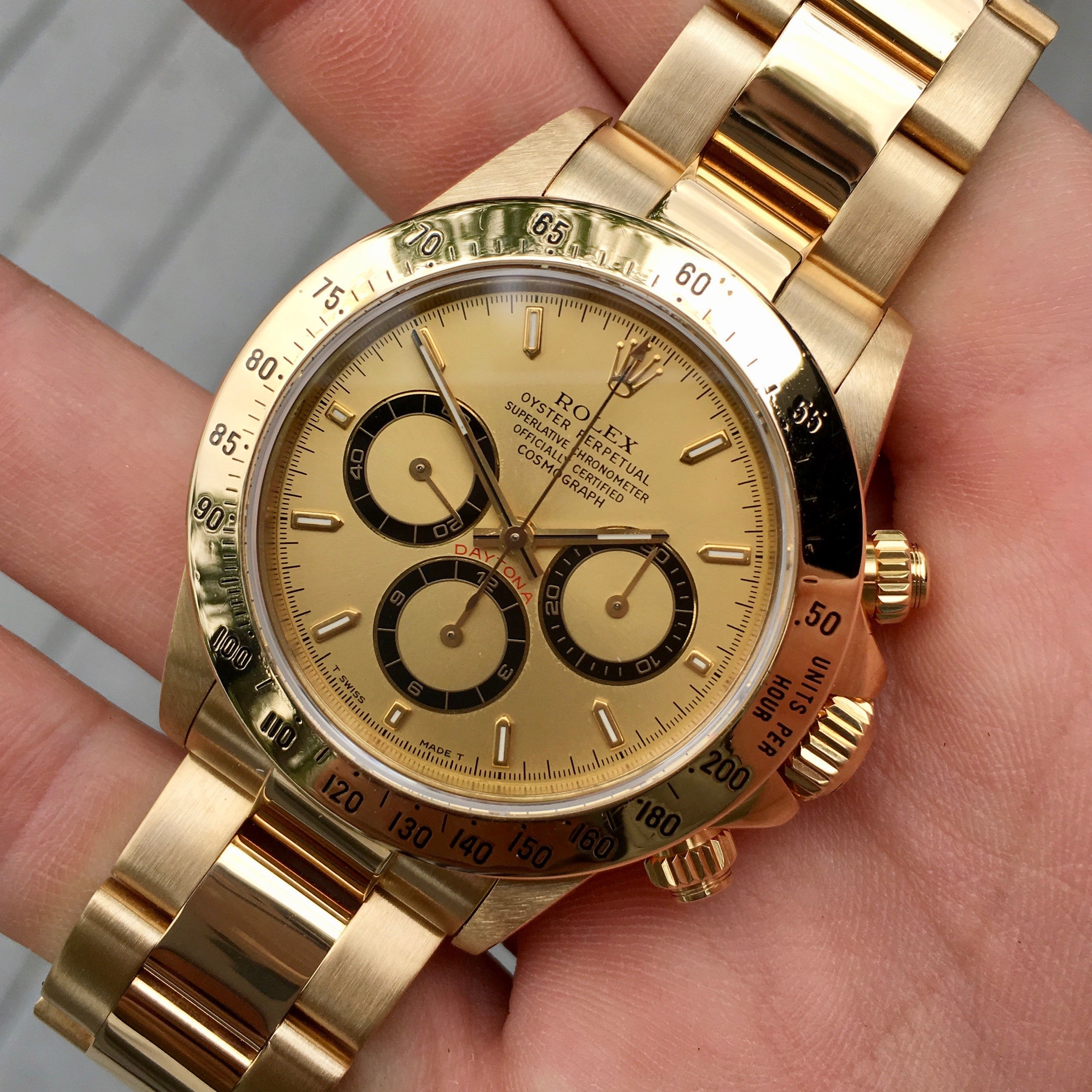 Vintage Rolex Daytona 16528 Zenith 18K 