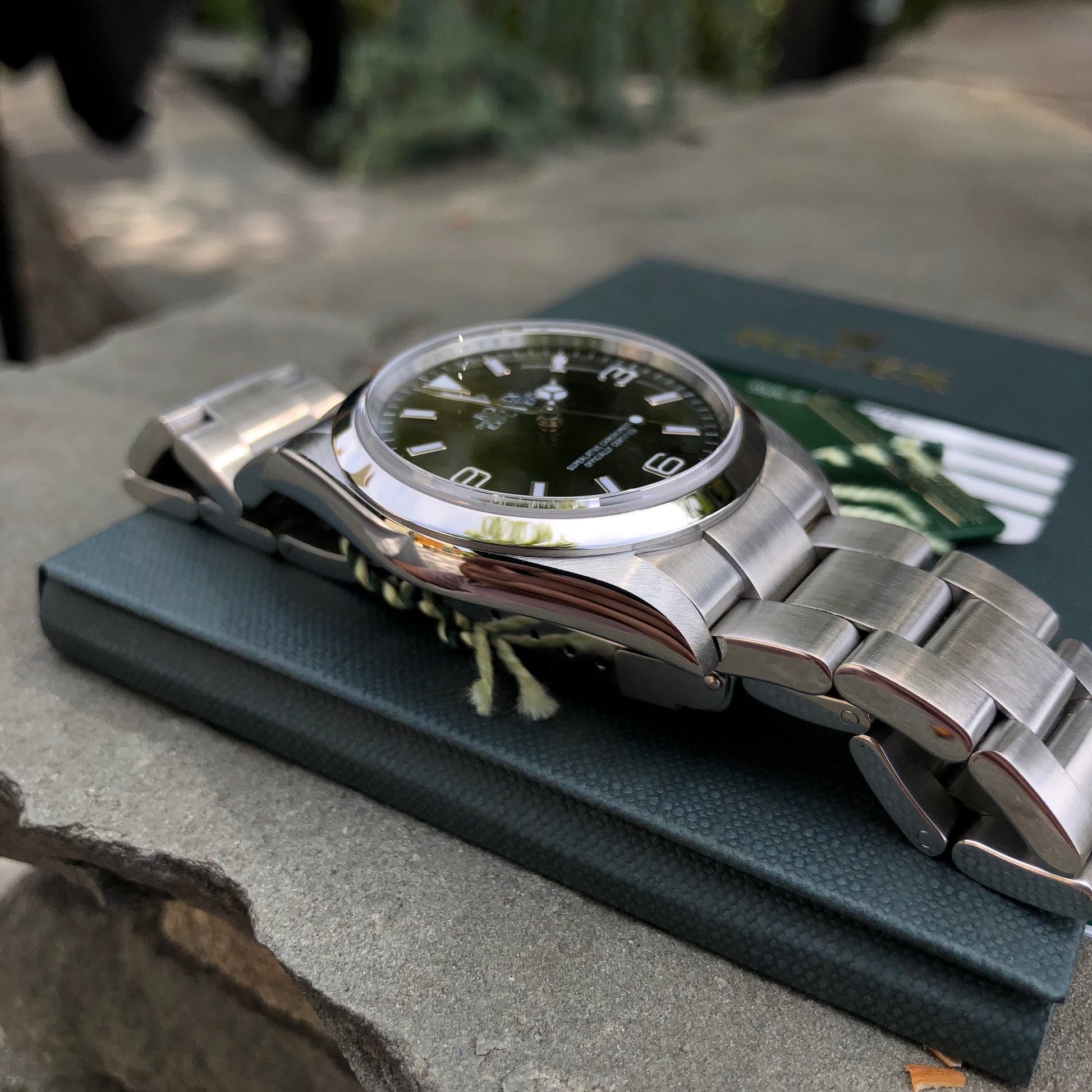 Rolex Explorer 114270 Oyster Perpetual Stainless Steel Automatic Wristwatch  Box Papers Circa 2007 | Hashtag Watch Co.