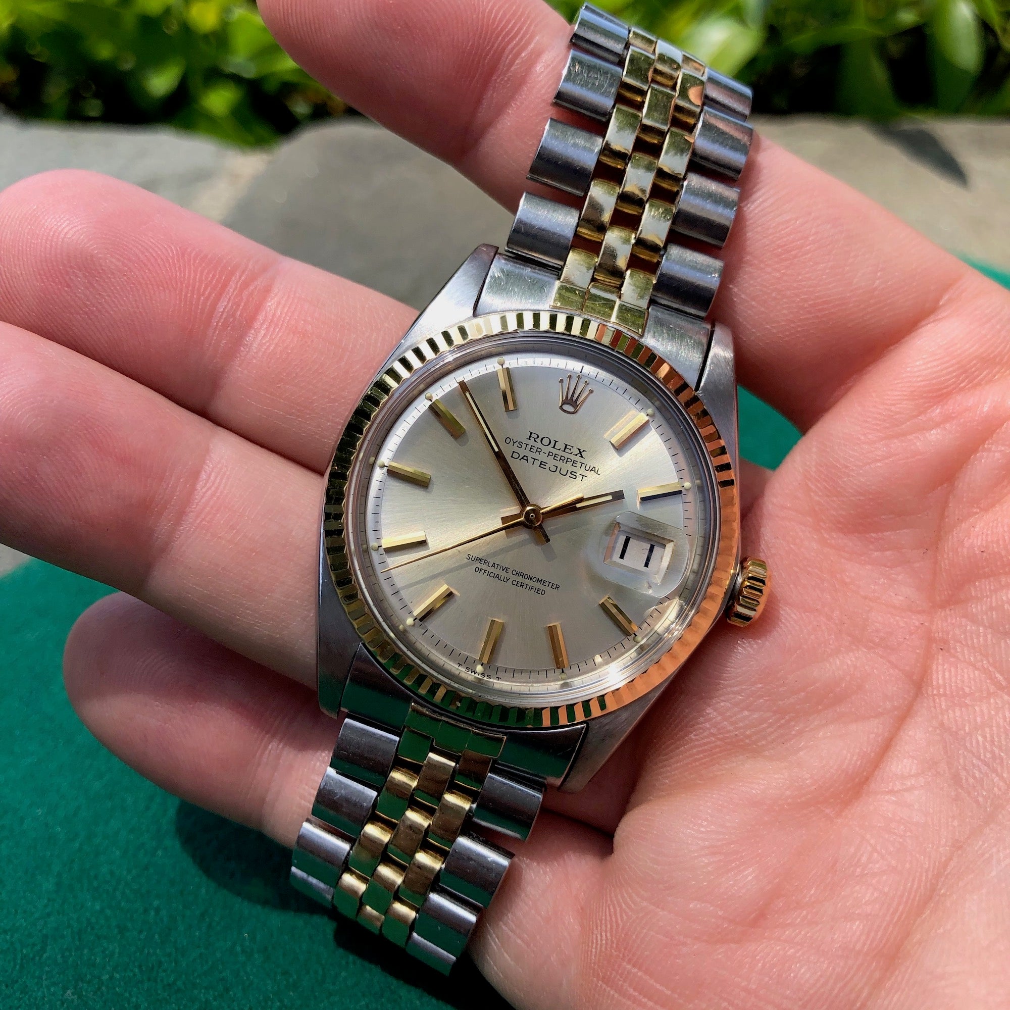 rolex datejust 1601 two tone