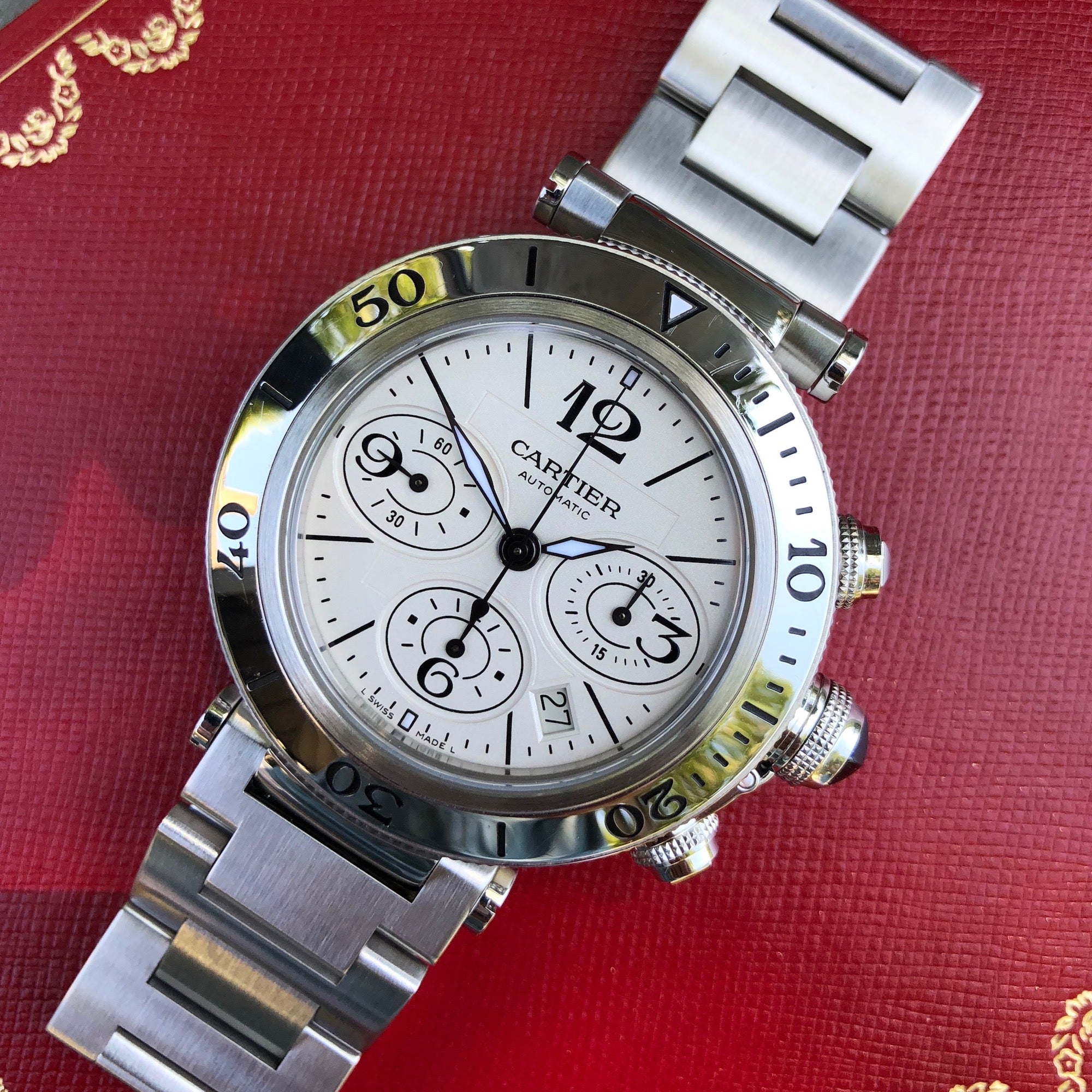 cartier pasha seatimer chronograph 42mm