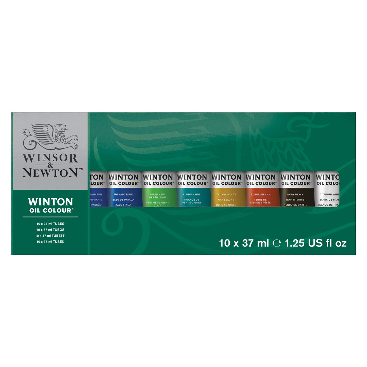 Winton Oil Paint Basic Set of 10, 21ml Tubes Winsor & Newton