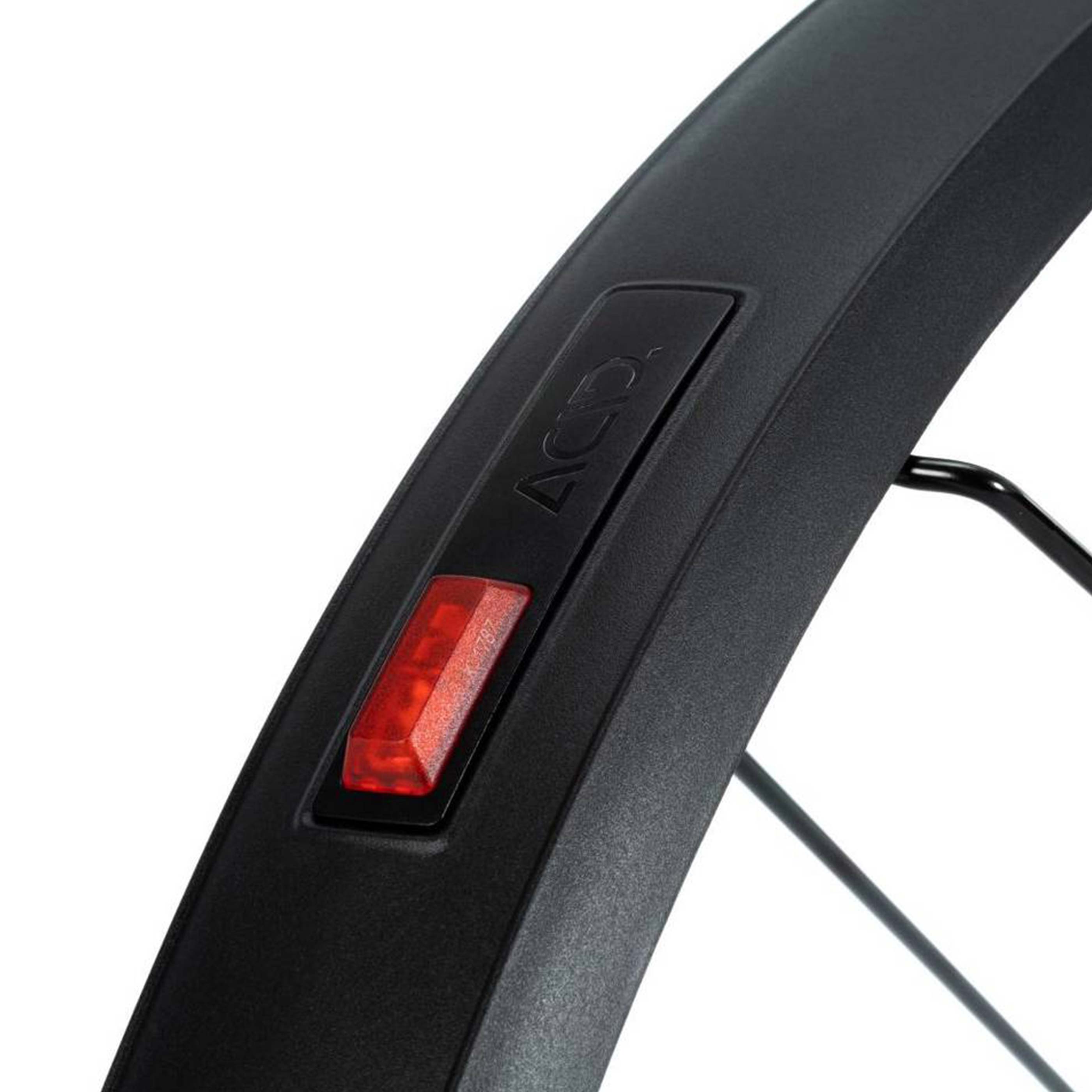 bicycle mudguard with light