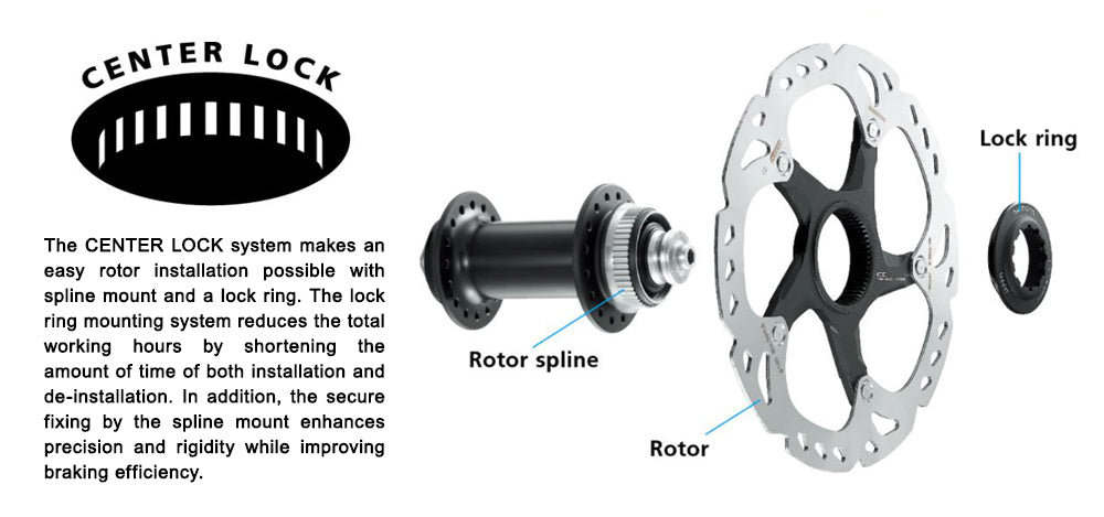 Centre lock brake disc rotor Shimano RT-MT800