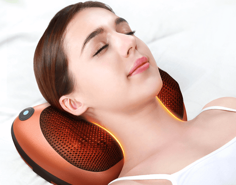 Eorom masseur cervical  massage cervicales appareil  oreiller de massage  coussin chauffant massant coussin de massage dos meilleur coussin massant  coussin massant dos et nuque coussin massage lombaire coussin pour massage masseur cervical