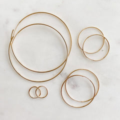 Gold Filled Endloop Hoops