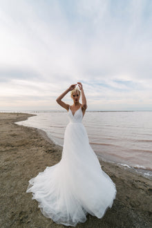 Ballroom Silhouette Wedding Dress with Beaded Open Top Romanova Atelie –  Wedding Roof