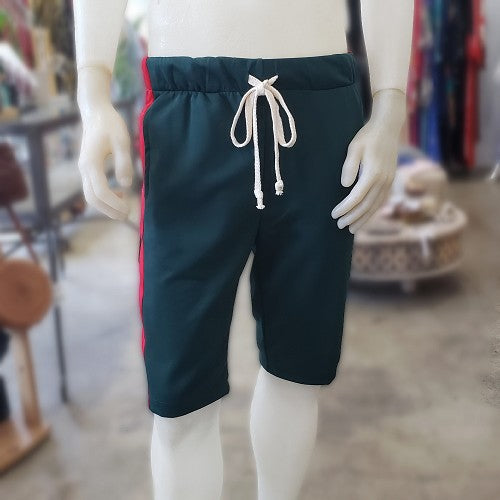 Green Shorts with Red Side Men's Slim Shorts – STORE242