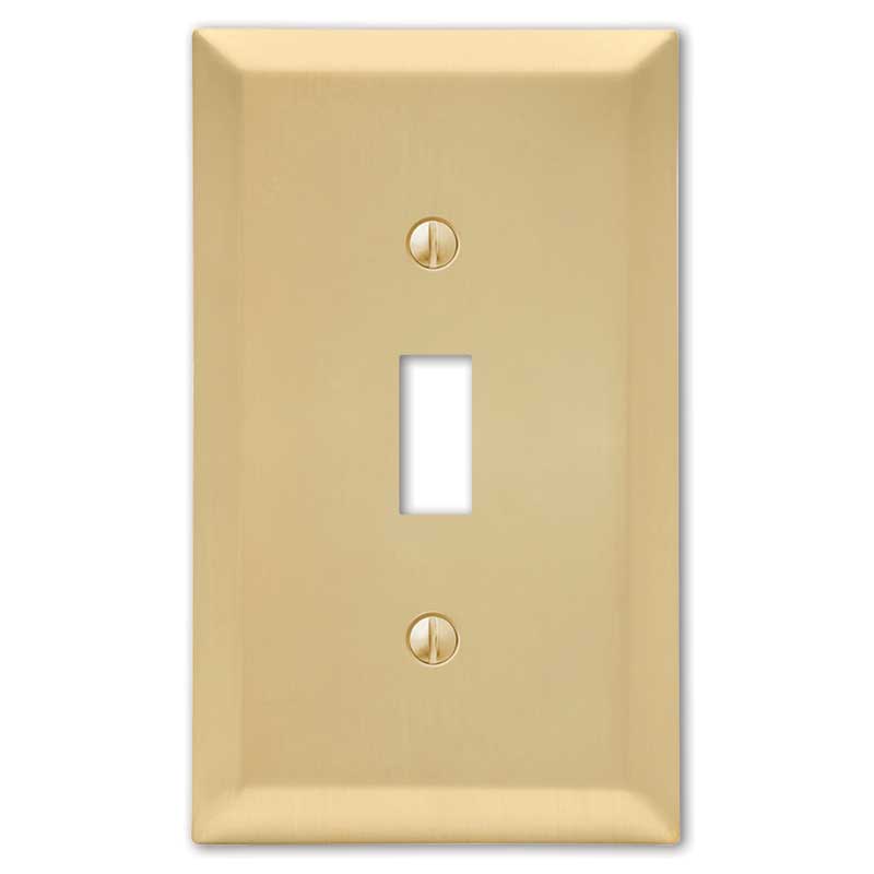 The Century satin brass metal decorative wallplate