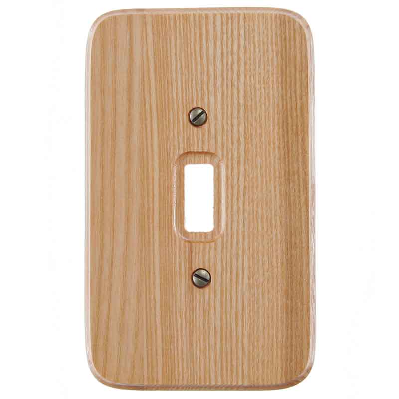 The Wood natural oak decorative wallplate