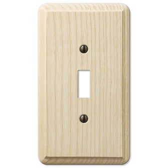 The stainable unfinished version of the Contemporary collection of Amerelle decorative wood wallplates