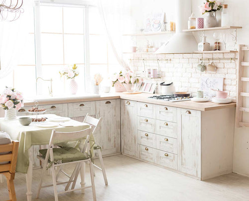 Professionally designed kitchen with a Shabby Chic & French Country decor style