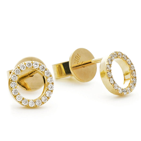 0.15ct TW Diamond Stud Earrings in 9ct Yellow Gold