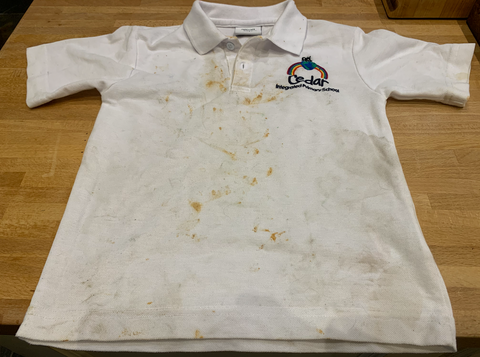 Does eco-mate laundry liquid work on white school polo shirts?