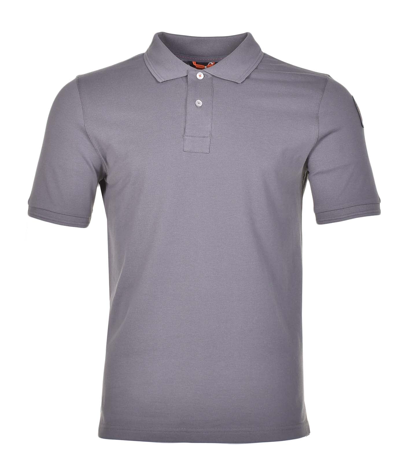 Parajumpers Gangapuma Short Sleeve Polo Gargoyle In Grey