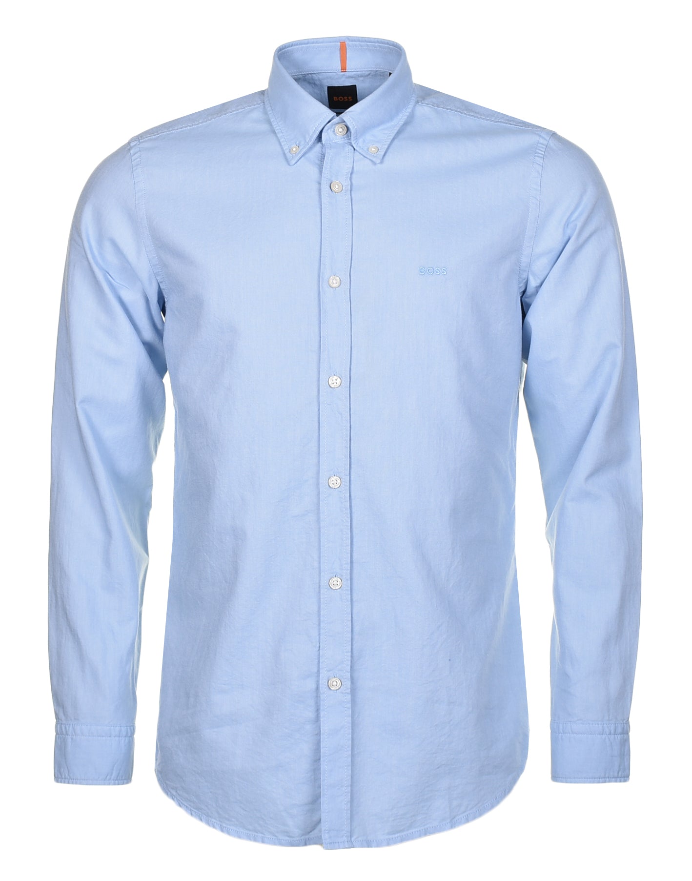 BOSS Rickert Long Sleeve Oxford Shirt Open Blue – Ragazzi Clothing