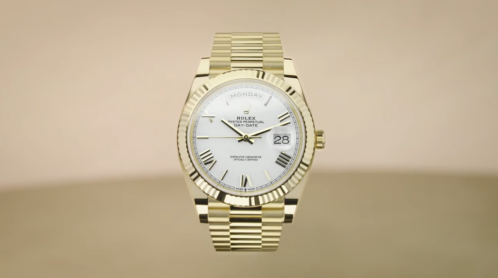 rolex day-date 40 THE OYSTER PERPETUAL DAY-DATE 40 IN 18 CT YELLOW GOLD