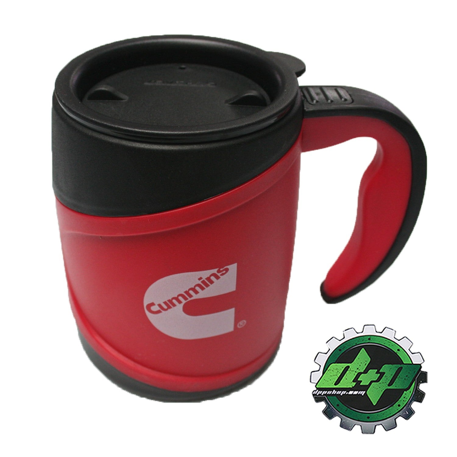 Cummins diesel insulated coffee cup mug thermos red black hot cold 12 –  dieselpowerplusstore