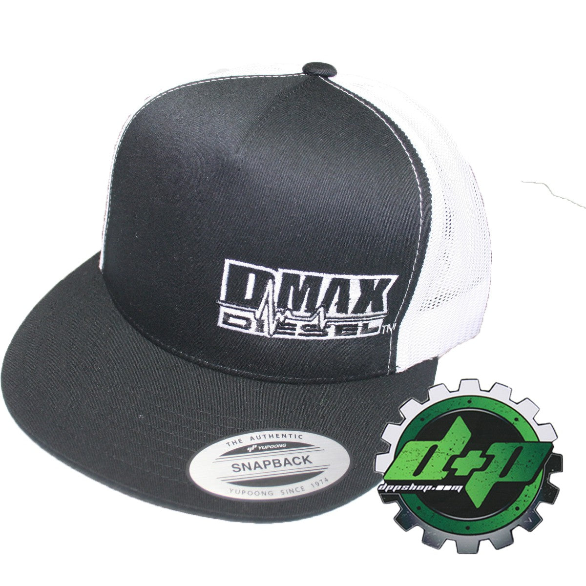 DMAX Diesel flat bill snap back trucker cap truck hat ball Chevy