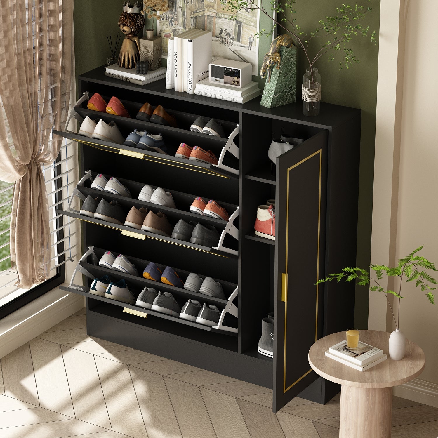 Anbuy Shoe Cabinet, Free Standing Tipping Bucket Shoes Cabinets, Shoes –  PROARTS AND MORE