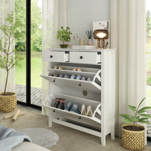 Shoe Cabinet Stackable 2-Drawers — FUFUGAGA