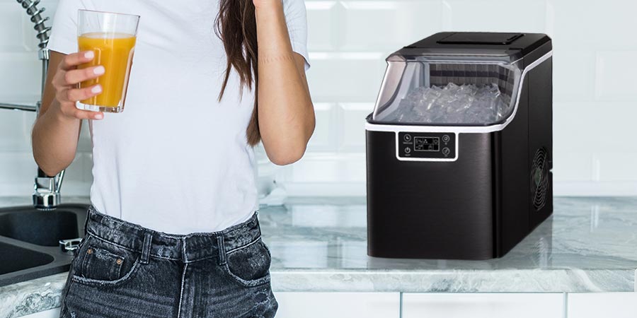 Improvements Compact Stainless Steel Ice Maker 