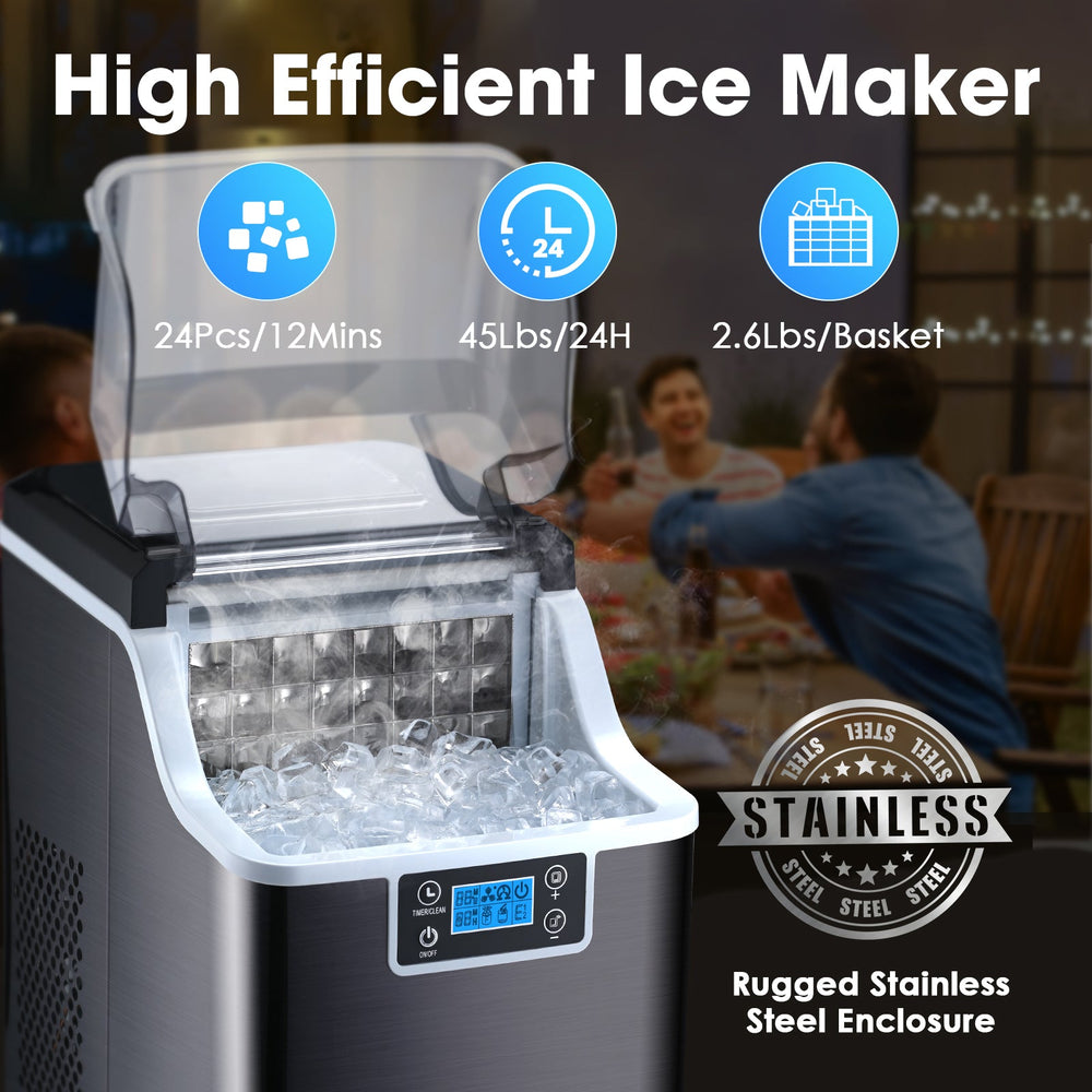 Nugget Sonic Ice Maker Stainless Steel