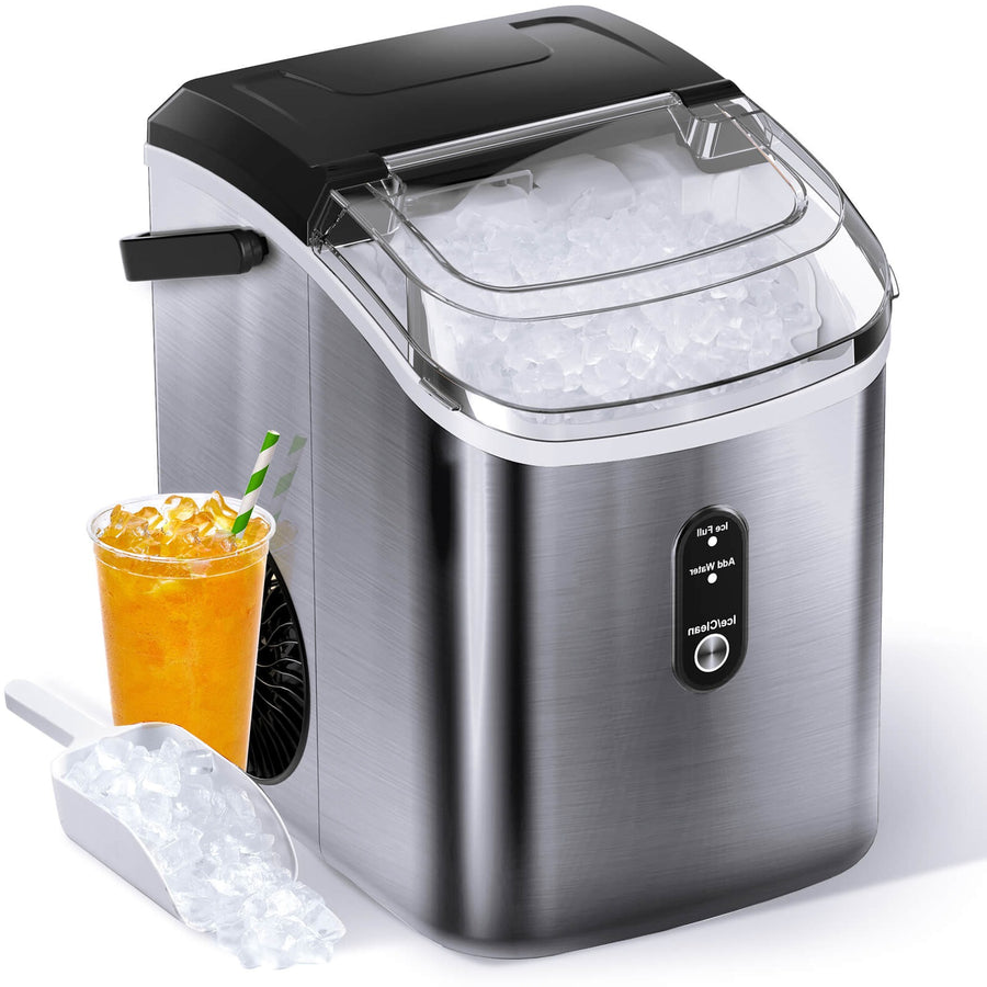 Nugget Pebble Ice Maker Countertop HZB-15N, Black