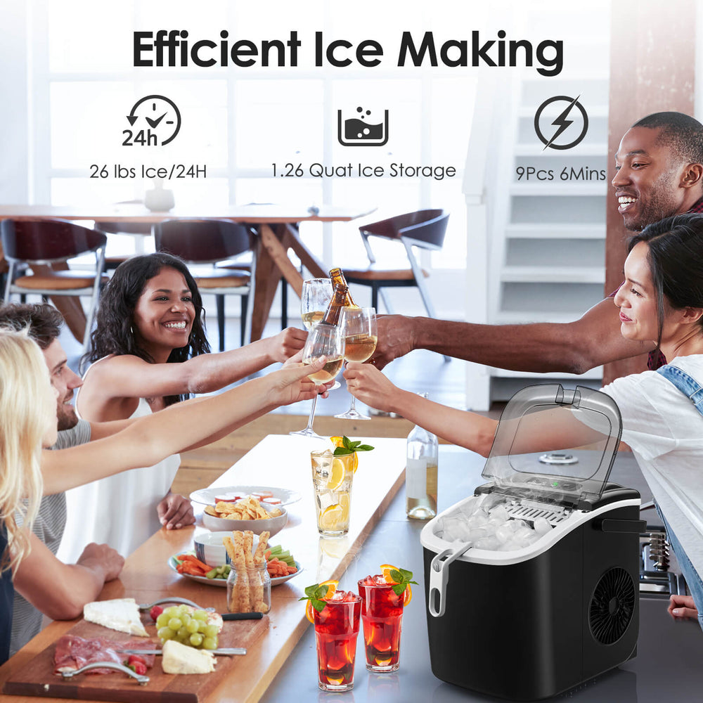 Nugget Pebble Ice Maker Countertop HZB-15N - Kismile