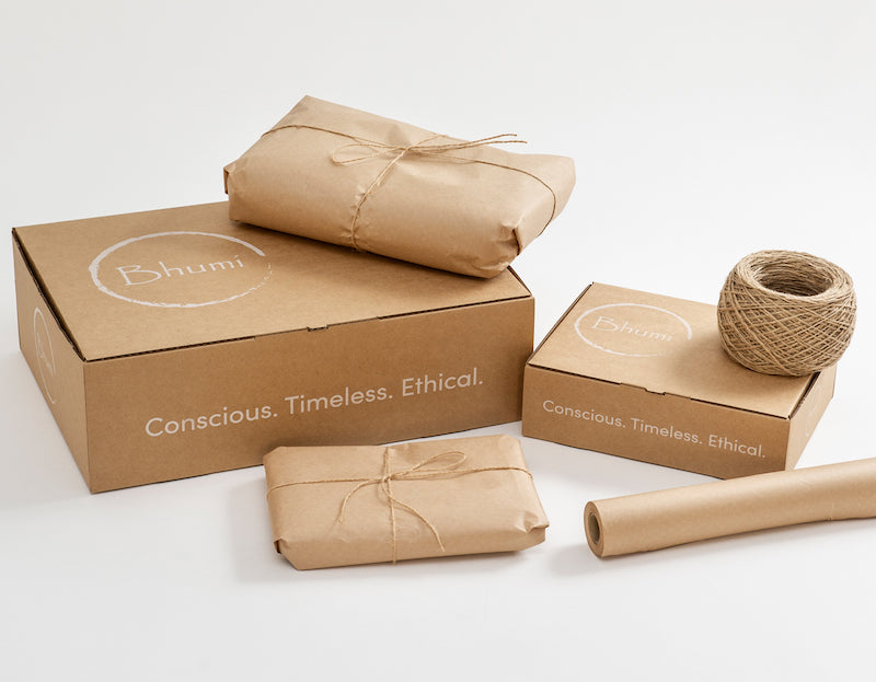 Bhumi Organic Cotton - Plastic Free Packaging